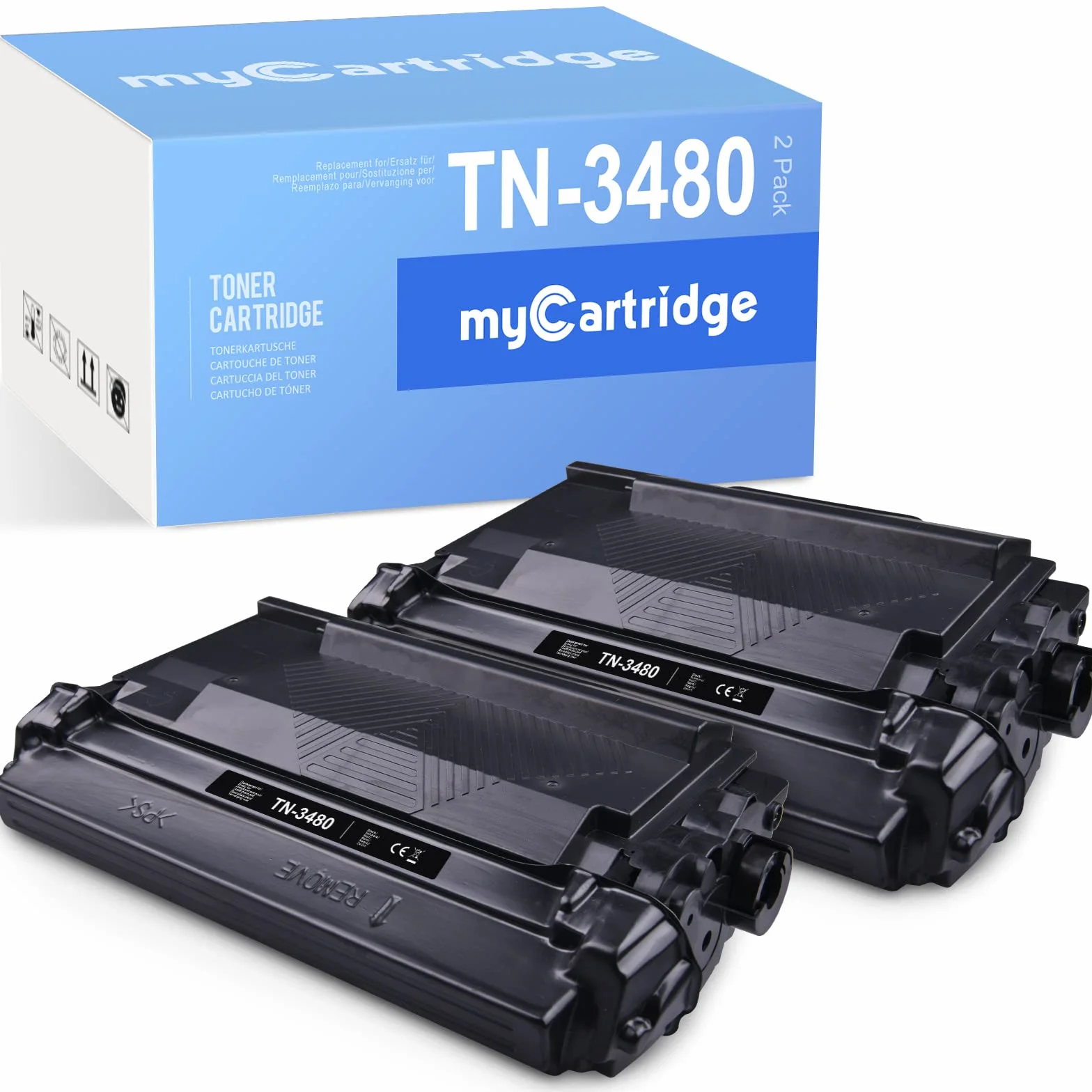 MYCARTRIDGE TN 3480 TN3480 toner zamiennik do Brother TN3480 TN-3480 dla Brother HL-L5100DN HL-L5200DW MFC-L6800DW HL-L6400DW DCP-L5500DN HL-L5000D HL-L6300DW MFC-L5850DW MFC-L50DW MFC-L50DW MFC-L50DW MFC-L5850DW MFC-L50DW -L6900 DW (2 czarne)