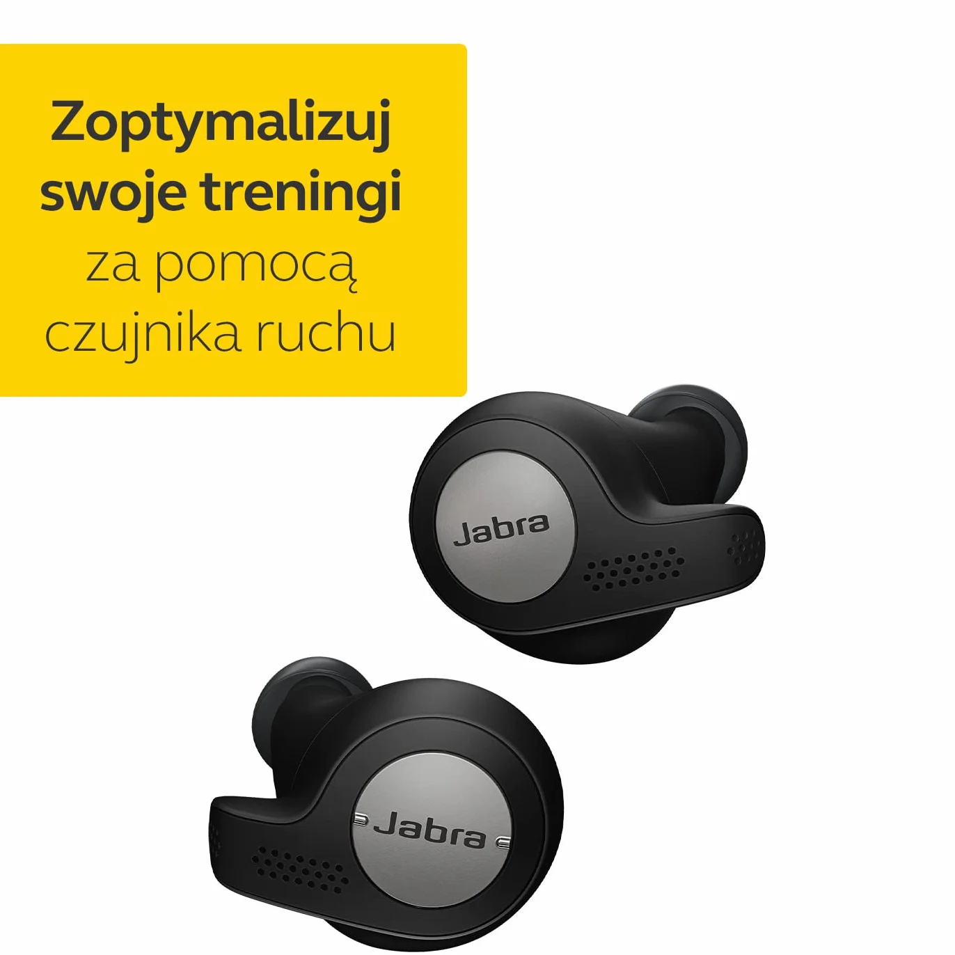 Jabra Elite Active 65t - sportowe słuchawki douszne Bluetooth z pasywną redukcją szumów i czujnikiem ruchu do ćwiczeń - bezprzewodowe połączenia i muzyka - tytanowo-czarny