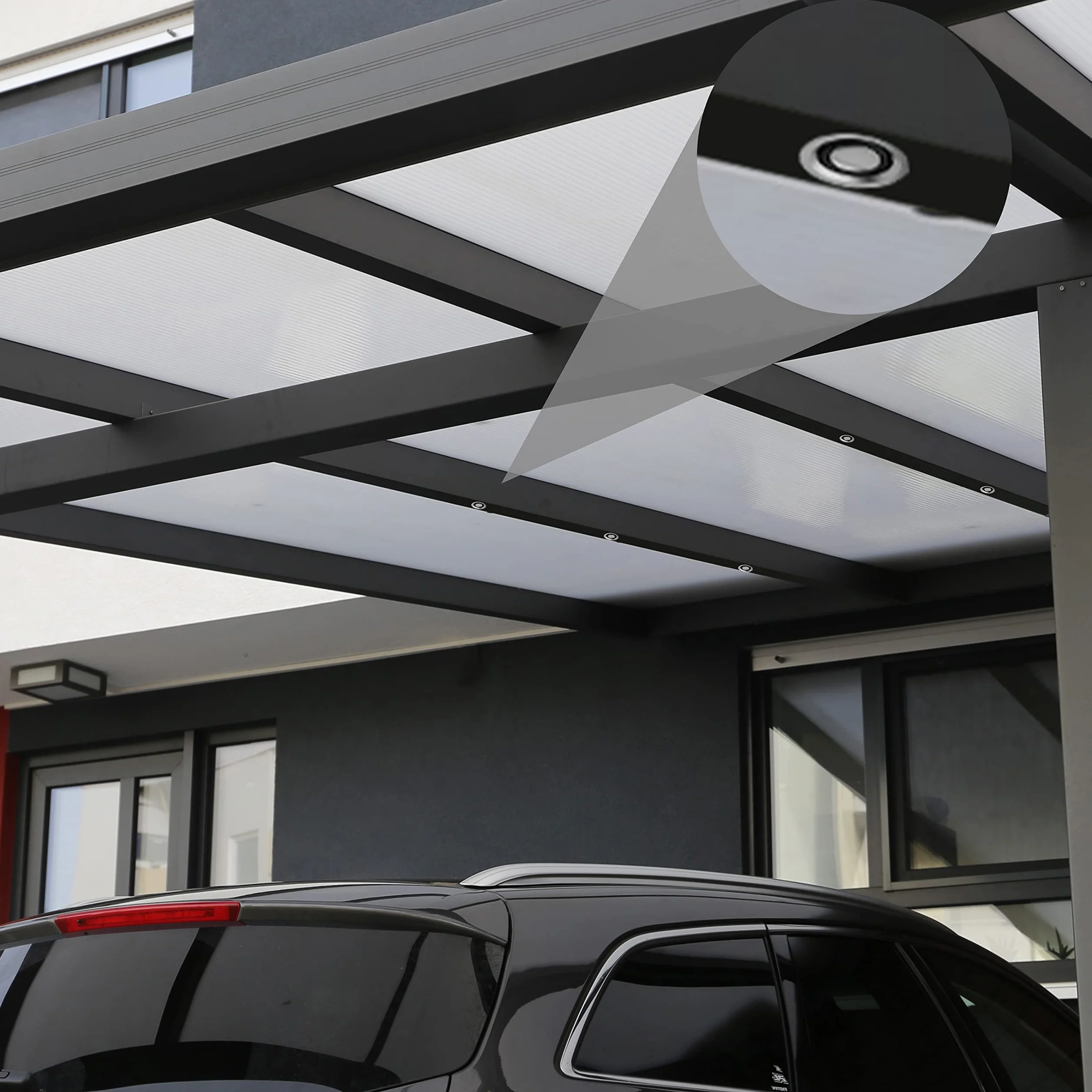 LIGHTVISION Głośnik do zabudowy Bluetooth, wodoszczelny, kompletny zestaw 2 szt. – mini głośniki do sufitów, zadaszeń tarasowych, wiat, ogrodów zimowych, werandy – opatentowane i zgodne ze standardami