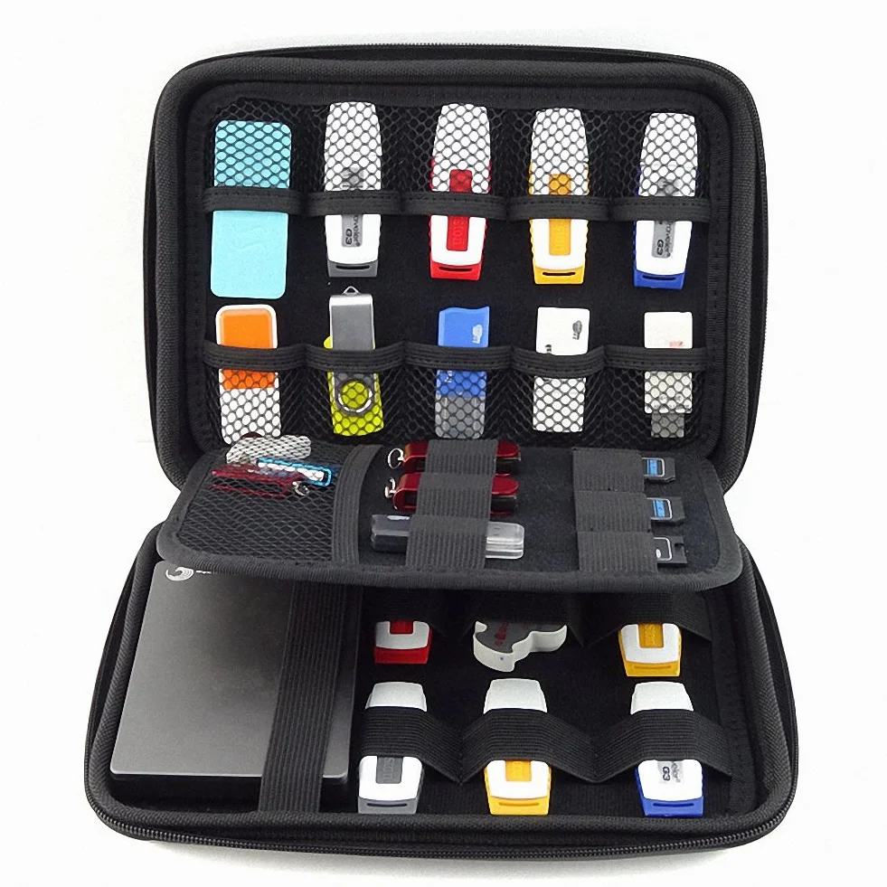 Organizer na pendrive USB, karty pamięci, etui akcesoria