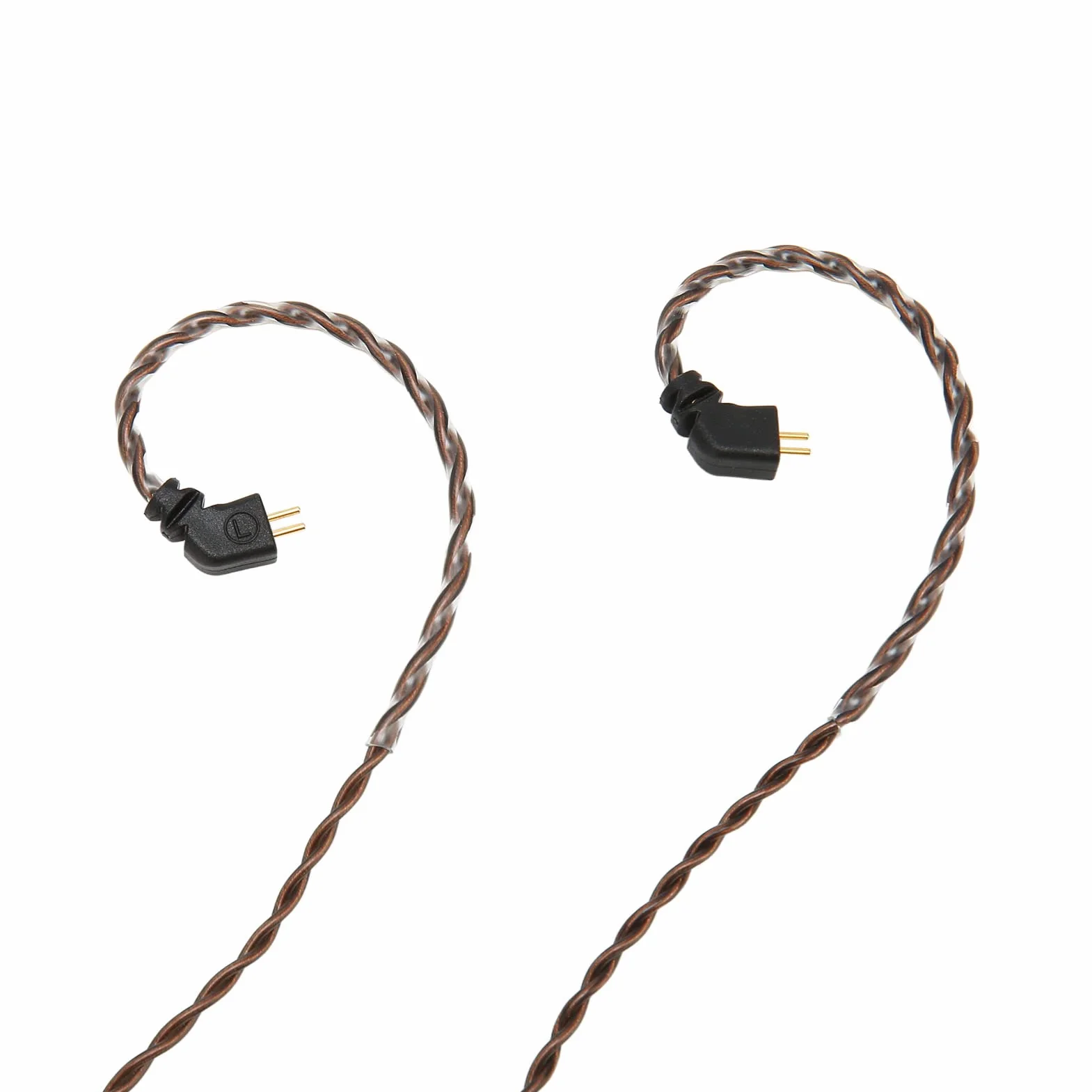 ZJchao Kabel IEM, 2 piny, 0,78 mm, 3,5 mm, prawy kątowy, zamiennik słuchawek dousznych, kabel 2-pinowy, kabel IEM z mikrofonem, kabel IEM z mikrofonem do AS106 ZST ZS3 ES4