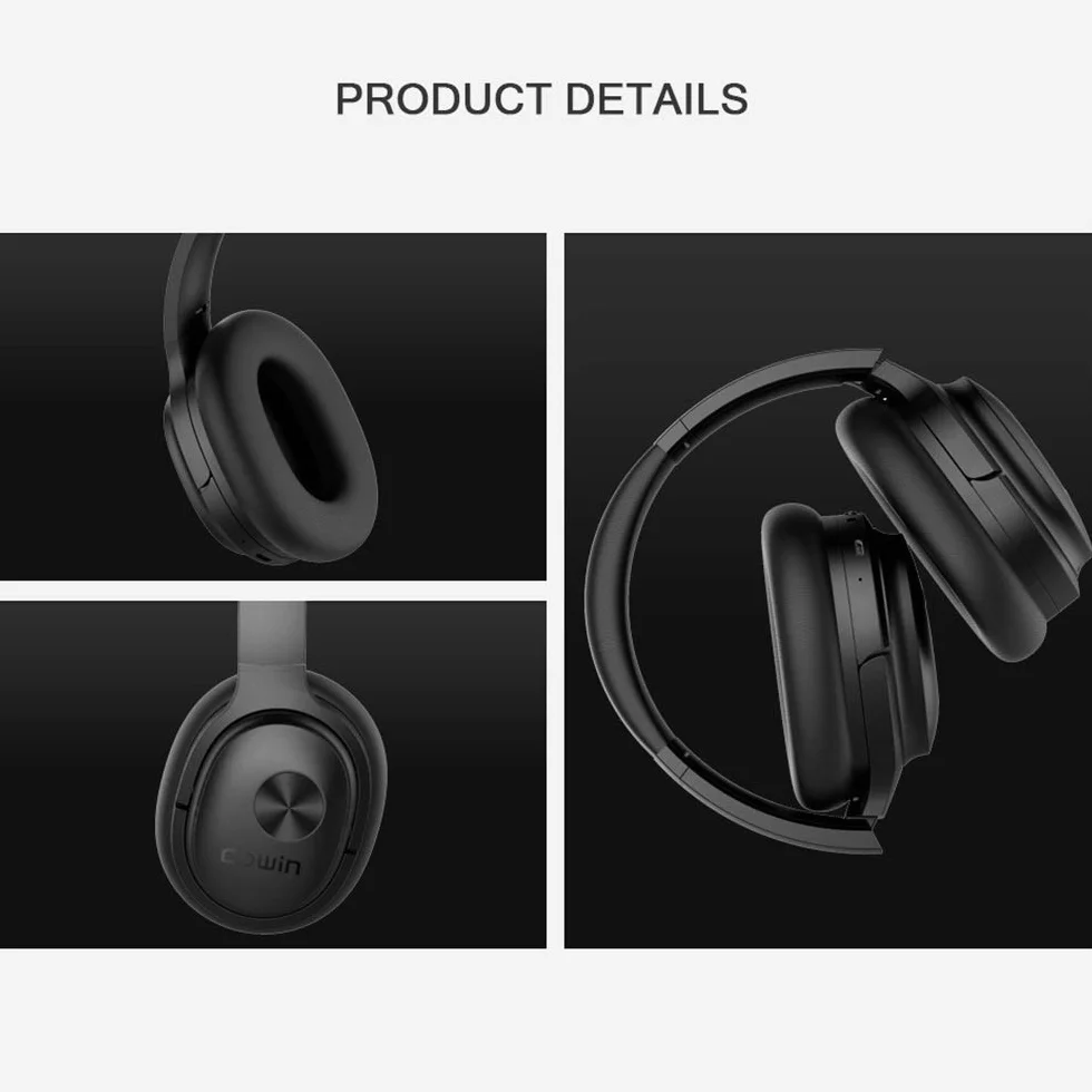 Bezprzewodowe słuchawki ADITAM, składane stereofoniczne bezprzewodowe słuchawki Bluetooth nauszne z mikrofonem Redukcja szumów Połączenie w trybie głośnomówiącym, asystent głosowy, ciemnozielony