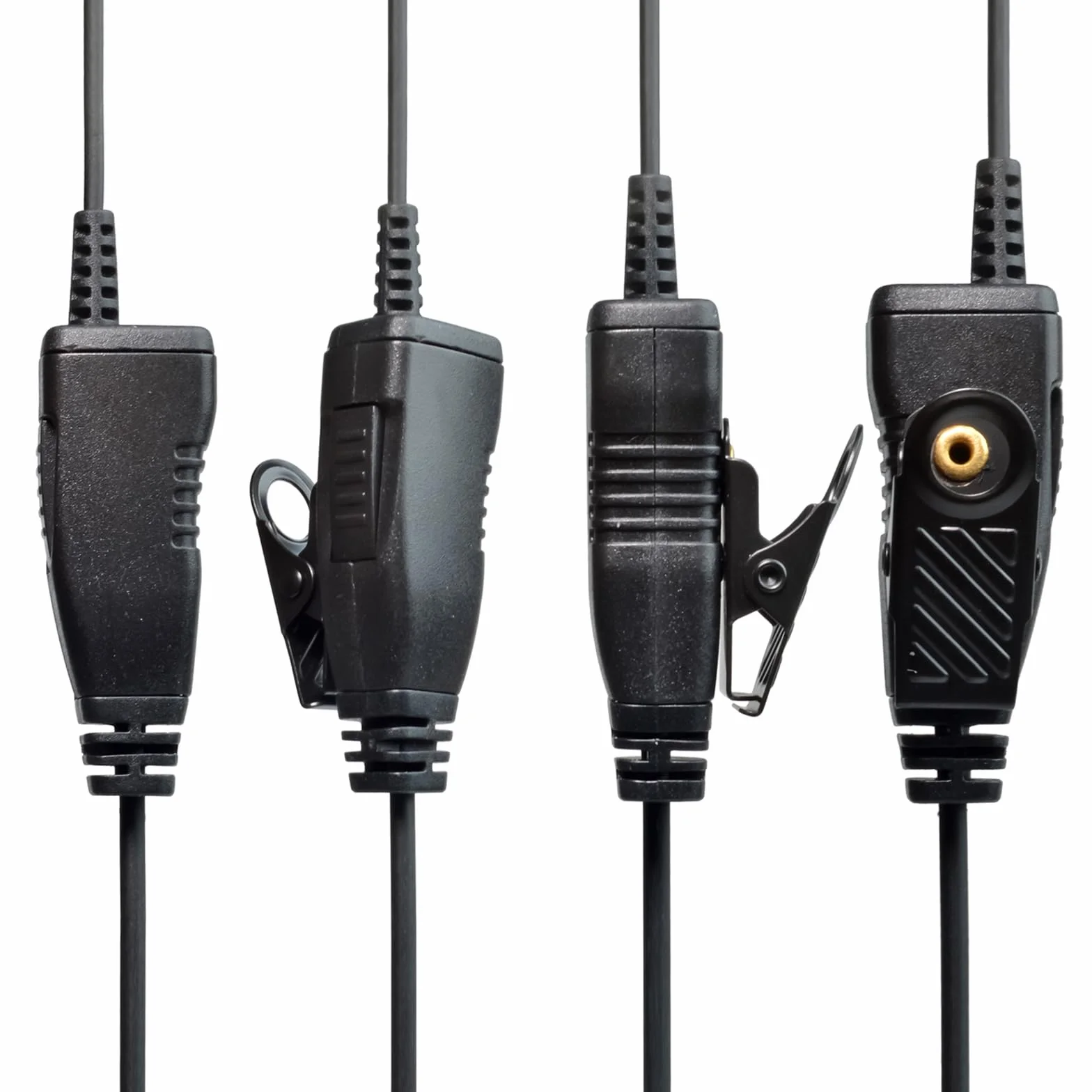 HYS Akustyczna rurka douszna z mikrofonem Security Bodyguard Walkie Talkie zestaw słuchawkowy kompatybilny z Motorola CLS1110 CP200 CP040 GP300 DP1400 2-drożne radio (10 sztuk)