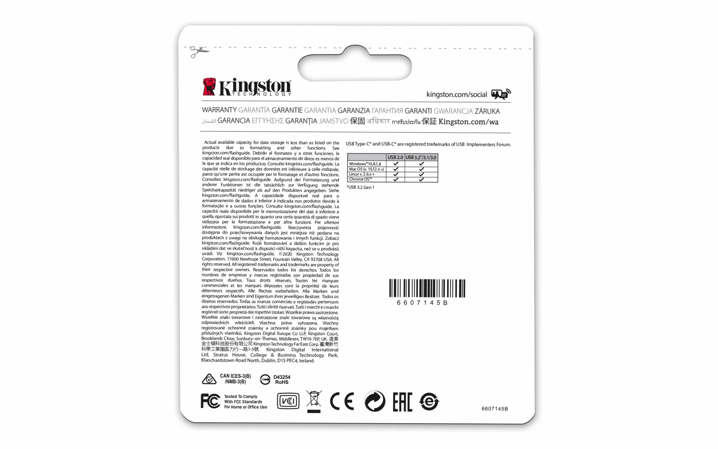 Kingston DataTraveler microDuo 3C pamięć USB 64 GB USB Gen 3 typ C i typ A - DTDUO3CG3/64GB
