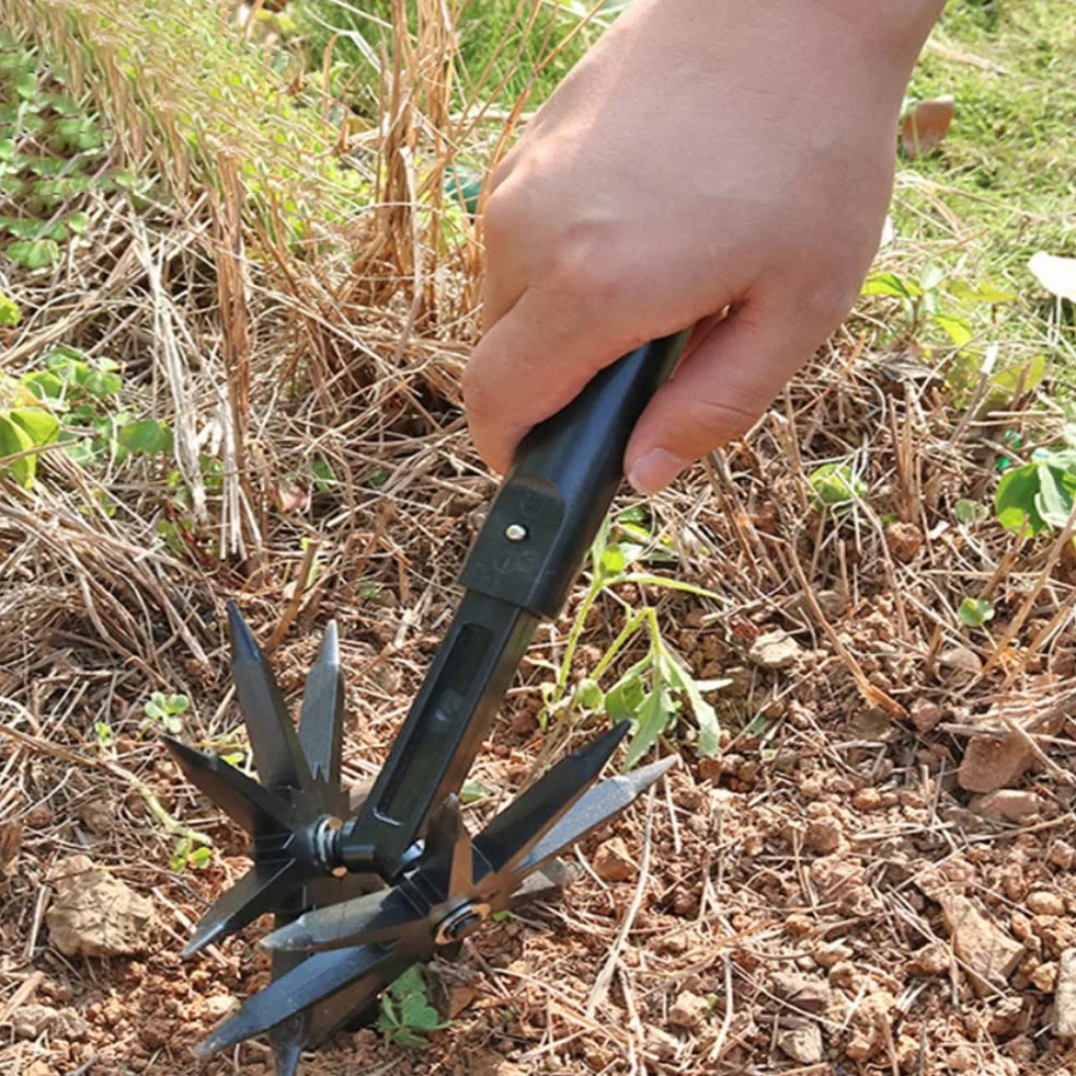 Kultywator ogrodowy ręczny ze stali nierdzewnej, potrójny pazur, narzędzie do spulchniania gleby