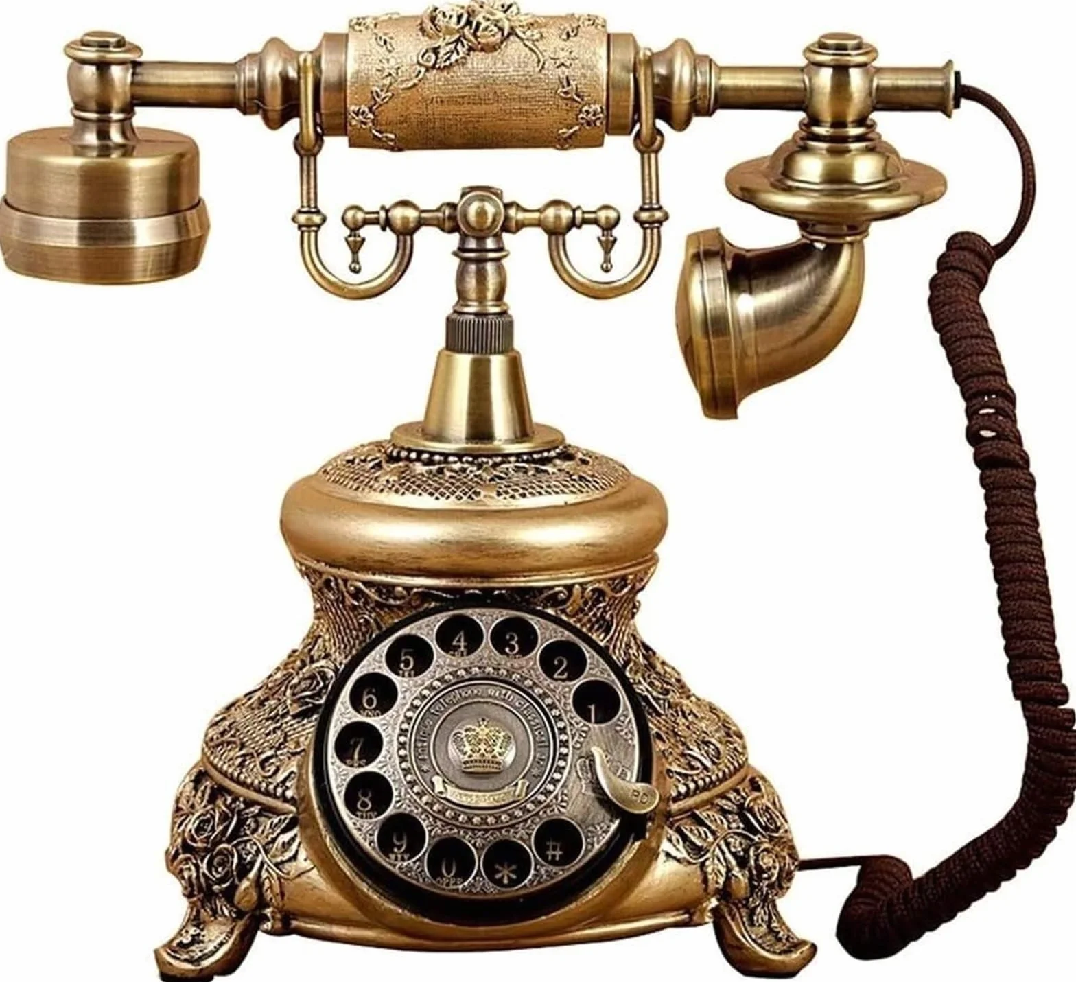 Telefon Telefon domowy Telefon obrotowy Klasyczny telefon Biurowy Imitacja Starożytne duszpasterskie telefony retro Telefony stacjonarne Telefon domowy