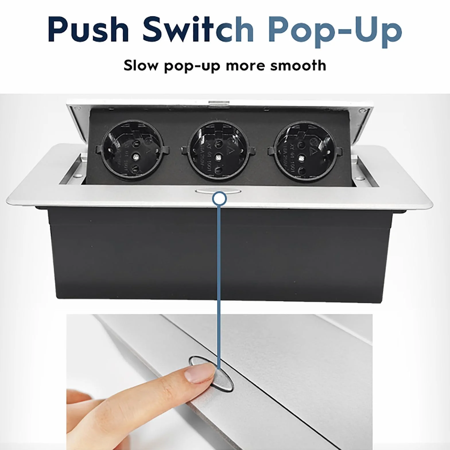 Gniazdo Wbudowane W Biurko, Listwa ZasilająCa Typu Pop-Up, Z Gniazdem 1/2 + 2 Usb Lub 3 Gniazdami, Z Przewodem ZasilająCym 1,8 M, Wielofunkcyjne Ukryte Gniazdo, Do Kuchni, Biura D
