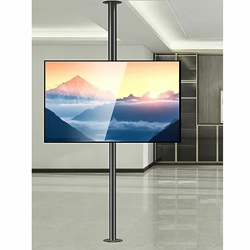 Uniwersalny Stojak Pod Telewizor, Uchwyt Do Telewizora 32-75 Cali - Telewizor Lcd, Obrotowy Stojak Podłogowy Z Ramą 360 Stopni, Ścianka Działowa, Obrotowy Stojak, Obroto,1M
