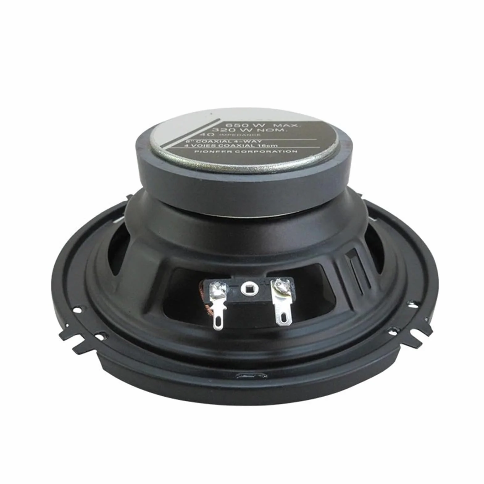Car Tweeters 1 para 6-calowych 4-drożnych głośników współosiowych HiFi 650 W, głośniki stereo do muzyki samochodowej o pełnym zakresie częstotliwości