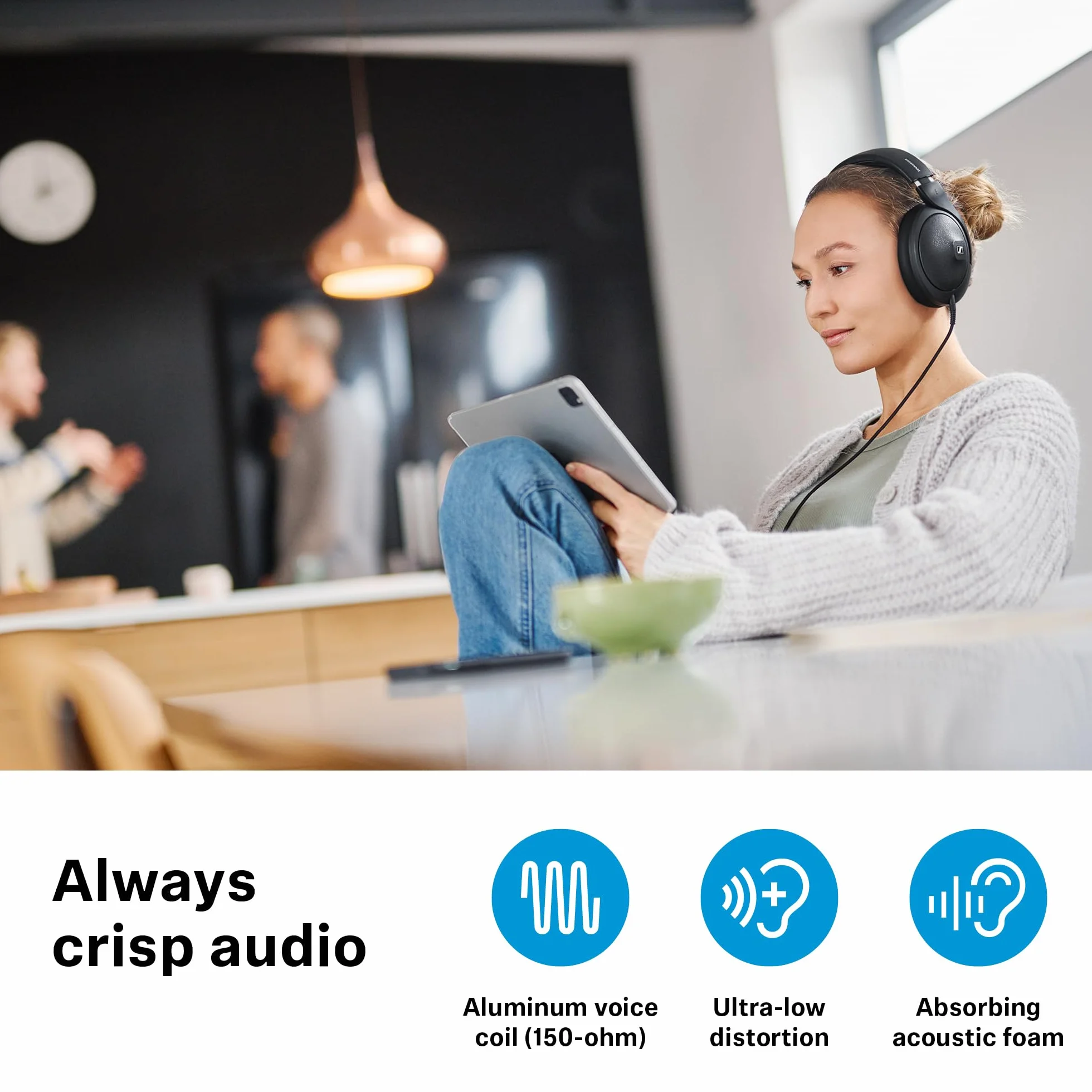 Sennheiser Słuchawki HD 620S z zamkniętym tyłem – wysokiej jakości audiofilski dźwięk stereo z obrazowaniem przestrzennym przypominającym głośnikiem i zoptymalizowanym otoczeniem dla wciągającego