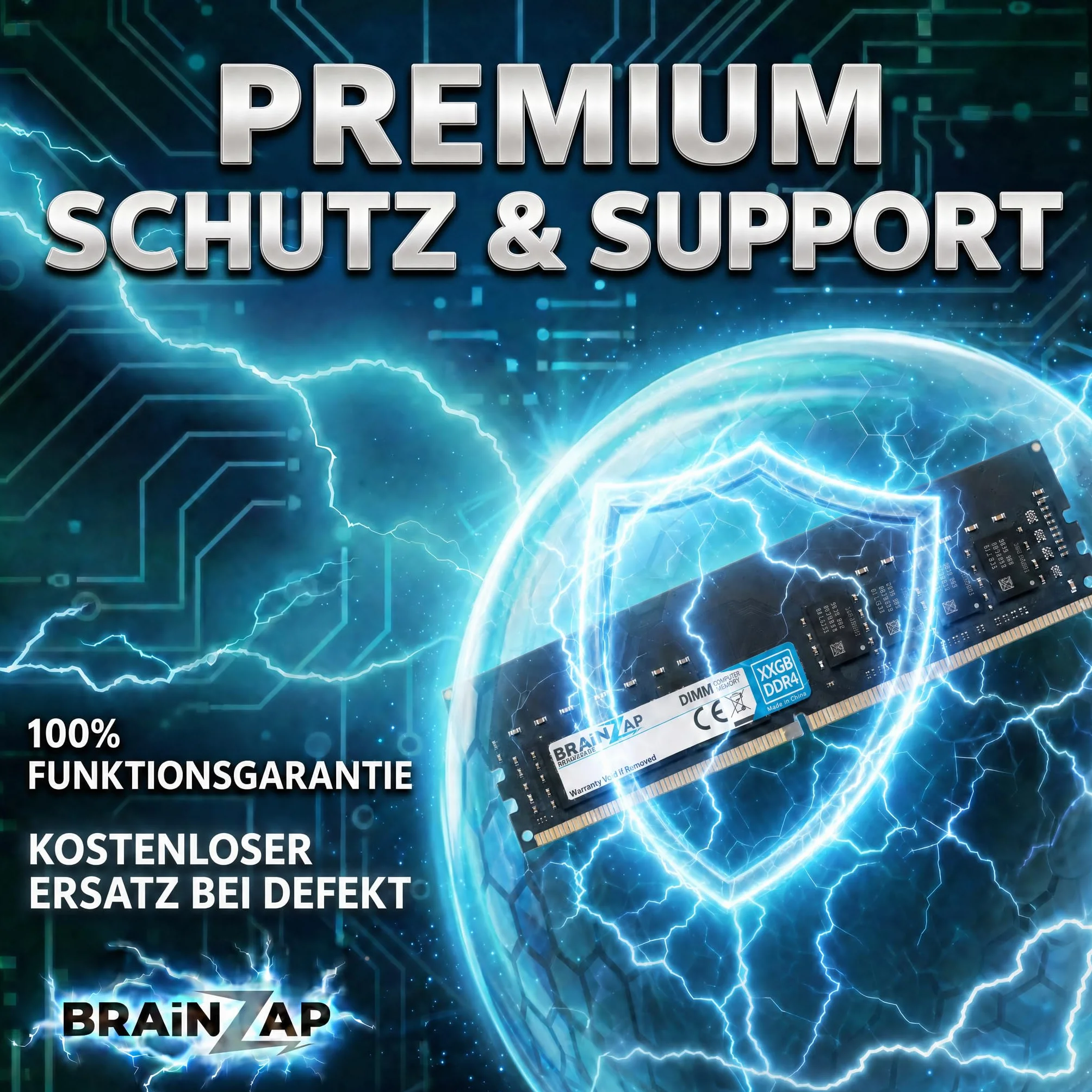 BRAINZAP 16 GB (2X 8 GB) DDR4 RAM DIMM PC4-2133P-UC0-10 1Rx8 2133 MHz 1.2V CL15 komputer stacjonarny pamięć bez buforowania ECC