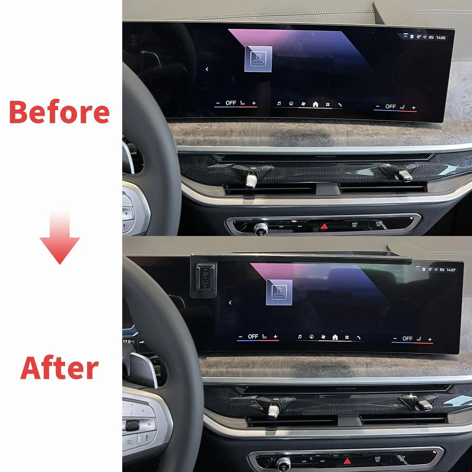 Uchwyt Samochodowy na Telefon dla BMW X3 2025, uchwyt na telefon komórkowy dla samochodu, ekran, stała podstawa, stojak na nawigację GPS (podstawa i uchwyt 4)