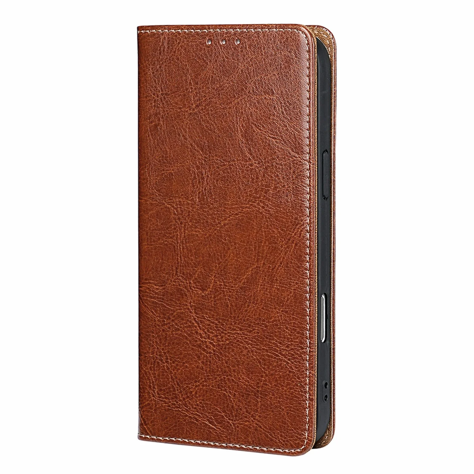 Etui z klapką do Huawei Pura 90 Pro Max/90 Pro, gładka skóra wielofunkcyjny stojak na karty pokrowiec z klapką z TPU miękki pokrowiec, pomarańczowy, 90 Pro