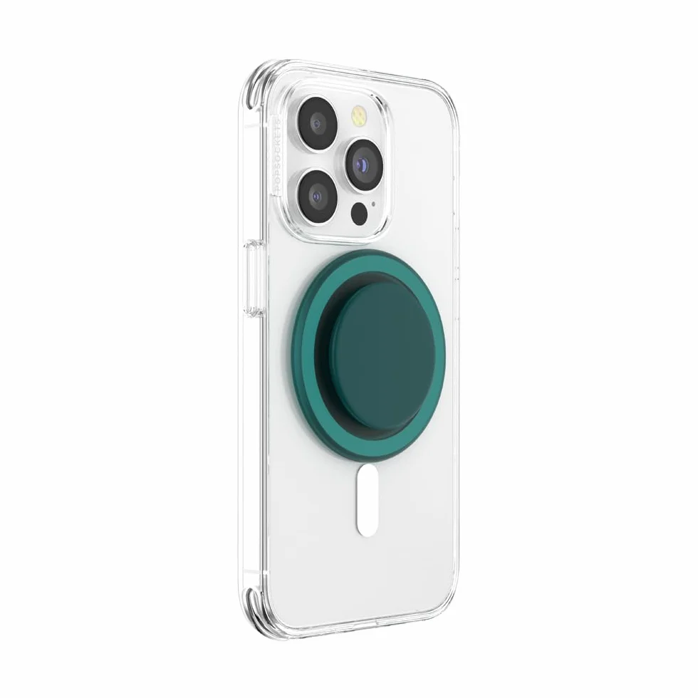 PopSockets: PopGrip Round dla MagSafe - Pierścień Adaptera do MagSafe w Zestawie - Rozkładany uchwyt i stojak do telefonów z wymiennymi krążkami PopTop - Fresh Pine