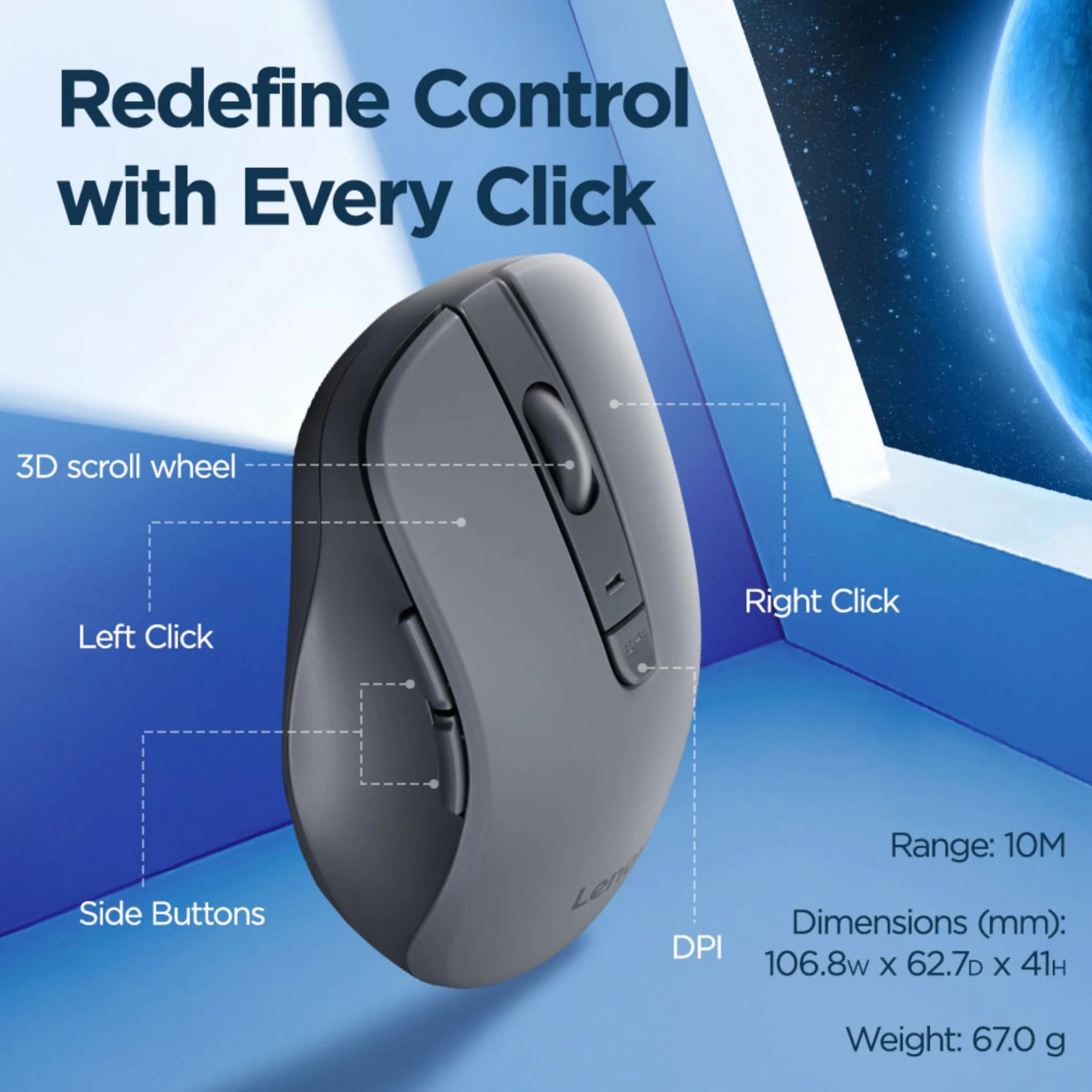 Lenovo WL310 Cicha mysz Bluetooth