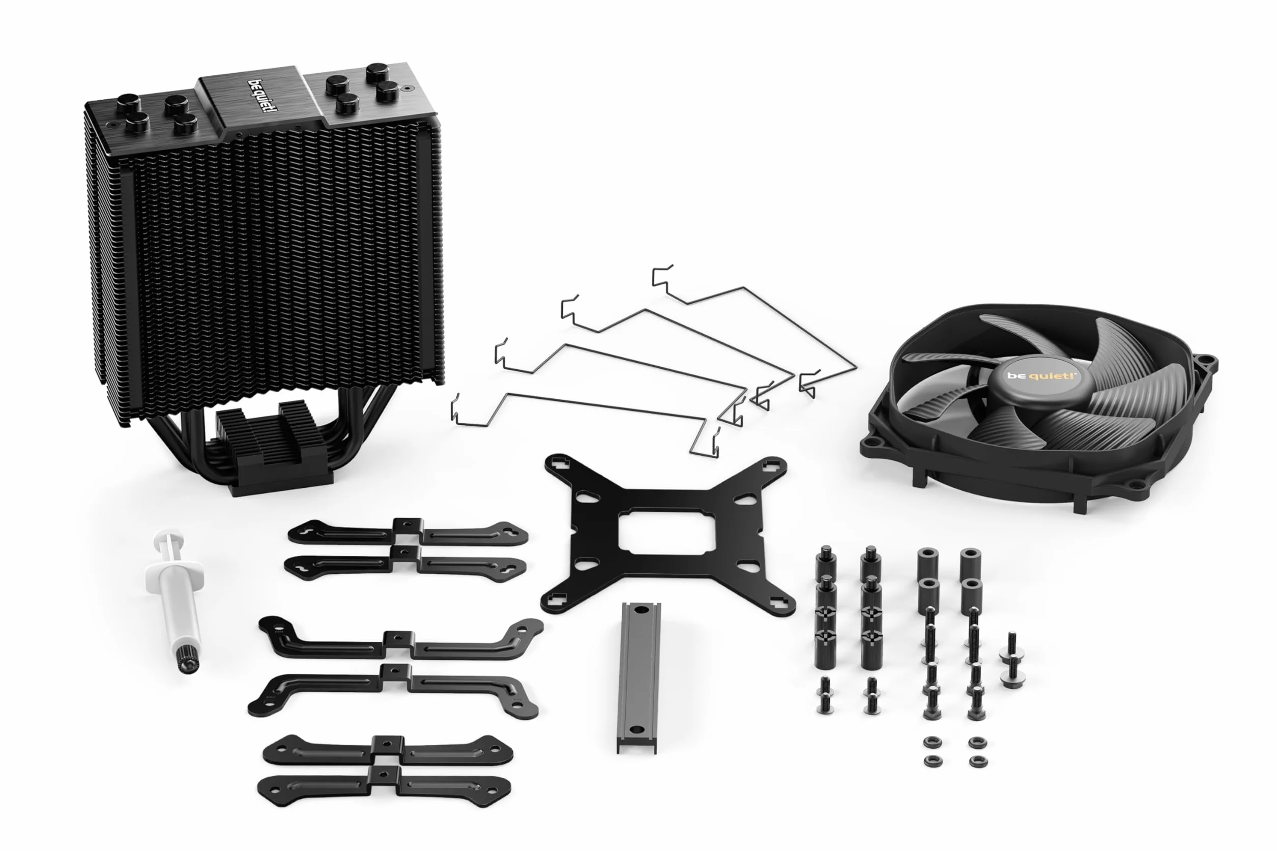 be quiet! Dark Rock Slim, chłodzenie CPU, 180 W TDP, wentylator Silent Wings 3 120 mm PWM, 4x ciepłowody 6 mm, smukła konstrukcja typu tower
