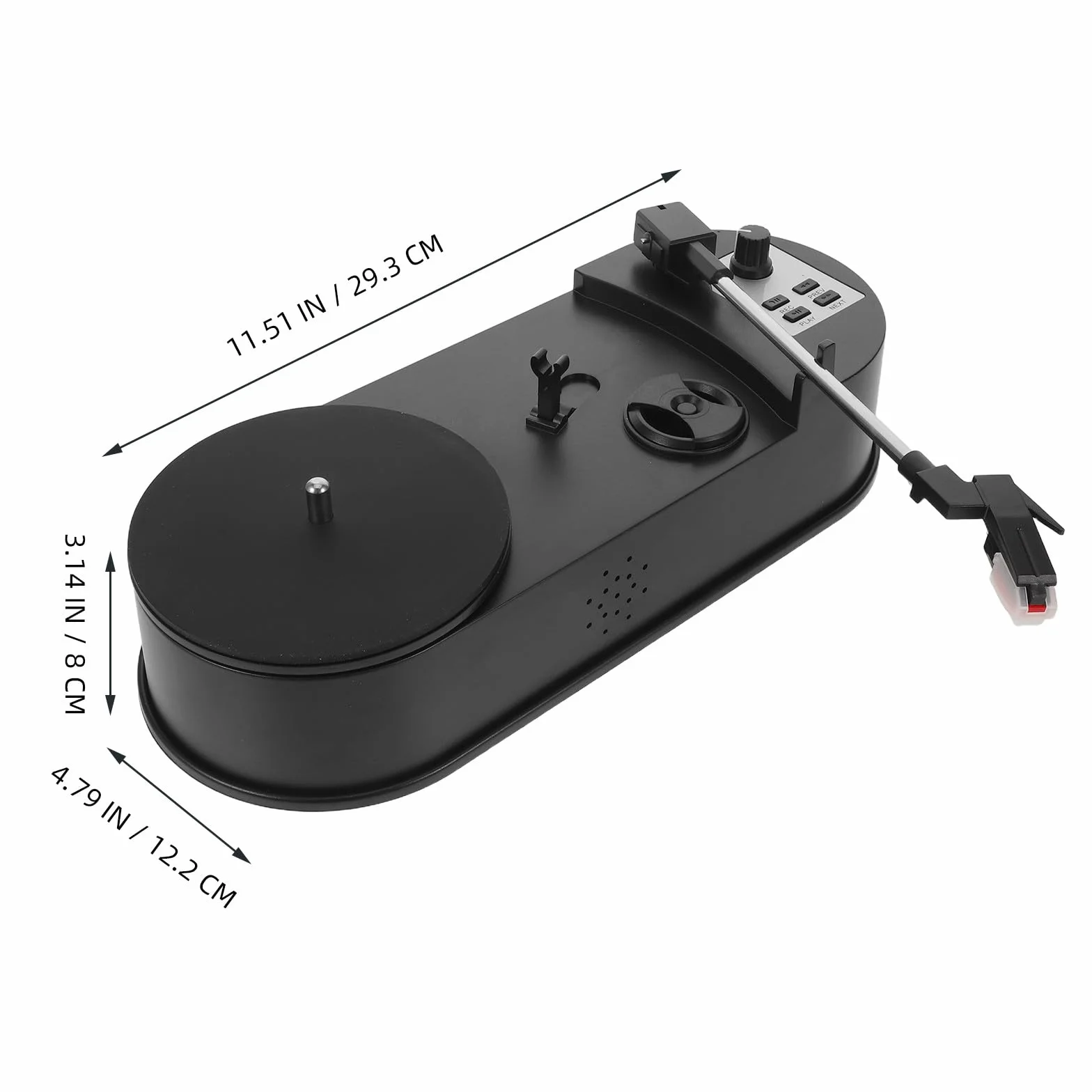 DOITOOL Gramofon z płyt winylowych: zabytkowy gramofon z wbudowanym głośnikiem - konwersja gramofonu do formatu MP3 na imprezę festiwalową
