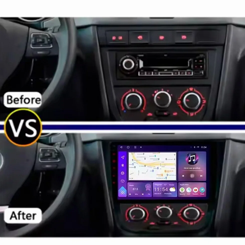Radio Samochodowe dla VW Gol Saveiro Voyage 2008-2012 Android 15 9 Inches Jednostka Główna Z Ekranem Samochodowym Fm Am Bluetooth Usb Android Auto Do, 4 Core 2G+32G