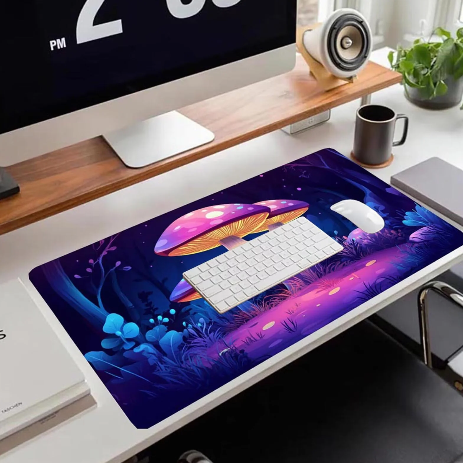 Gamingowa podkładka pod mysz 1200 x 600 x 3 mm, XXL, wodoszczelna, odporna na ścieranie, z przyszytymi krawędziami, czarna, podkładka na biurko, poprawia prędkość i precyzję do laptopa, komputera