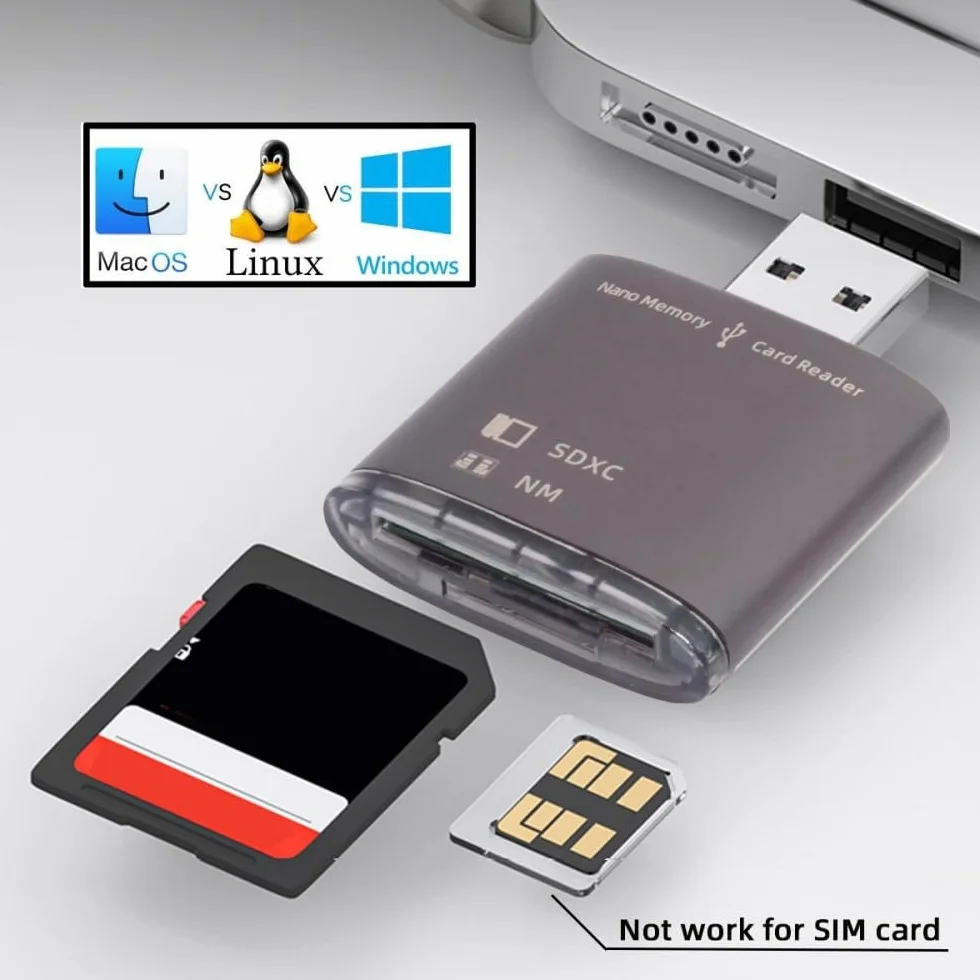 CY Karta USB 3.0 do NM Nano karta pamięci i czytnik kart SD Writerfor Mate Seial telefon i aparat i laptop