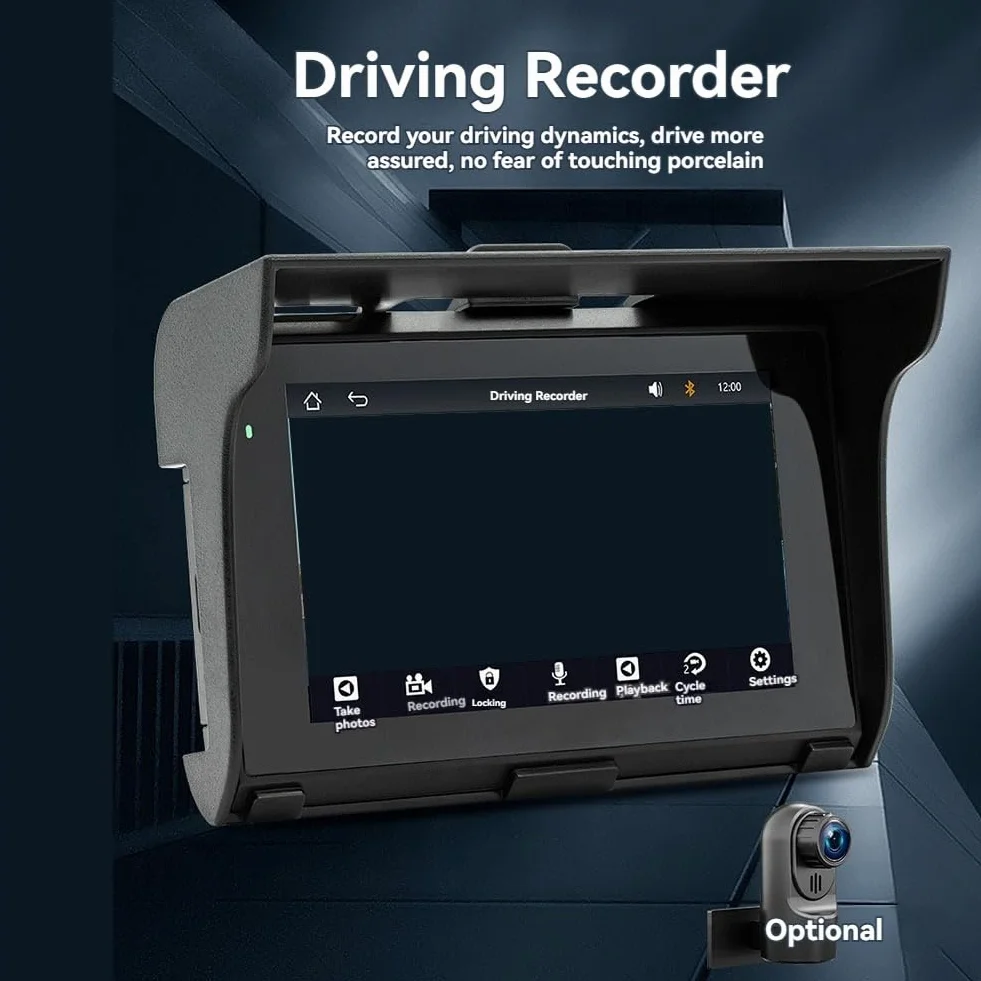 5-calowy odtwarzacz MP5 przenośny motocykl nawigator GPS bezprzewodowy Carplay IP65 wodoodporny multimedialny odtwarzacz Bluetooth Carplay