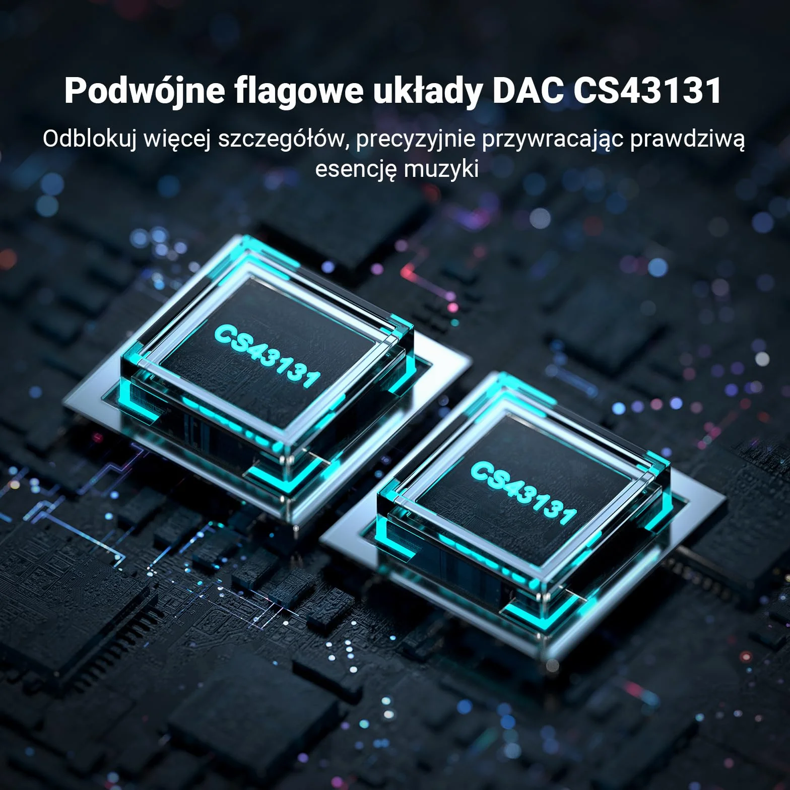 Fosi Audio DS2 USB C do AUX Wzmacniacz słuchawkowy DAC Dongle 3,5 mm Jack Adapter audio Przenośny wzmacniacz z podwójnym wyjściem DSD256 4,4 mm Zbalansowany układ CS43131 o wysokiej rozdzielczości