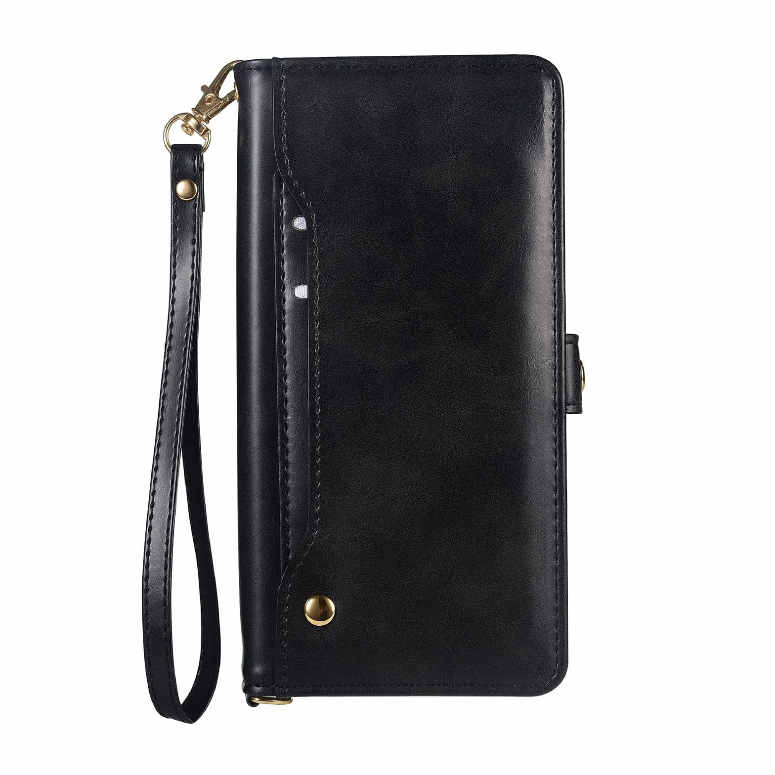 Czarne, S26 Ultra, Etui do Samsung Galaxy S26 Ultra/S26+/S26, Skórzane etui z klapką i składanym uchwytem Anti-Falling Cover