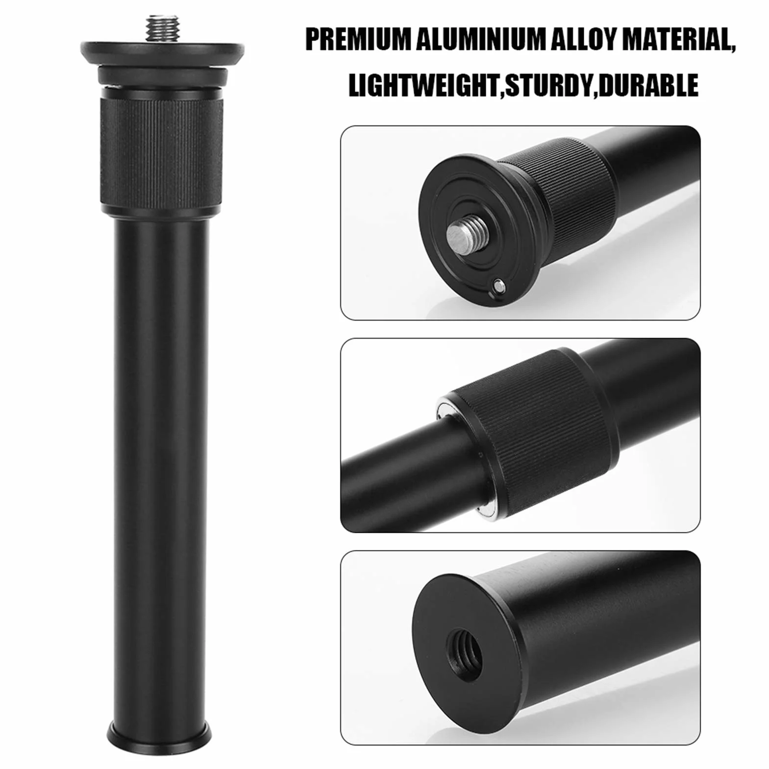 Przedłużenie Statywu Akozon, Regulowany Teleskopowy Monopod Przedłużacz Statywu Drążek Teleskopowy Monopod Akcesoria do Stabilizatora Statywu