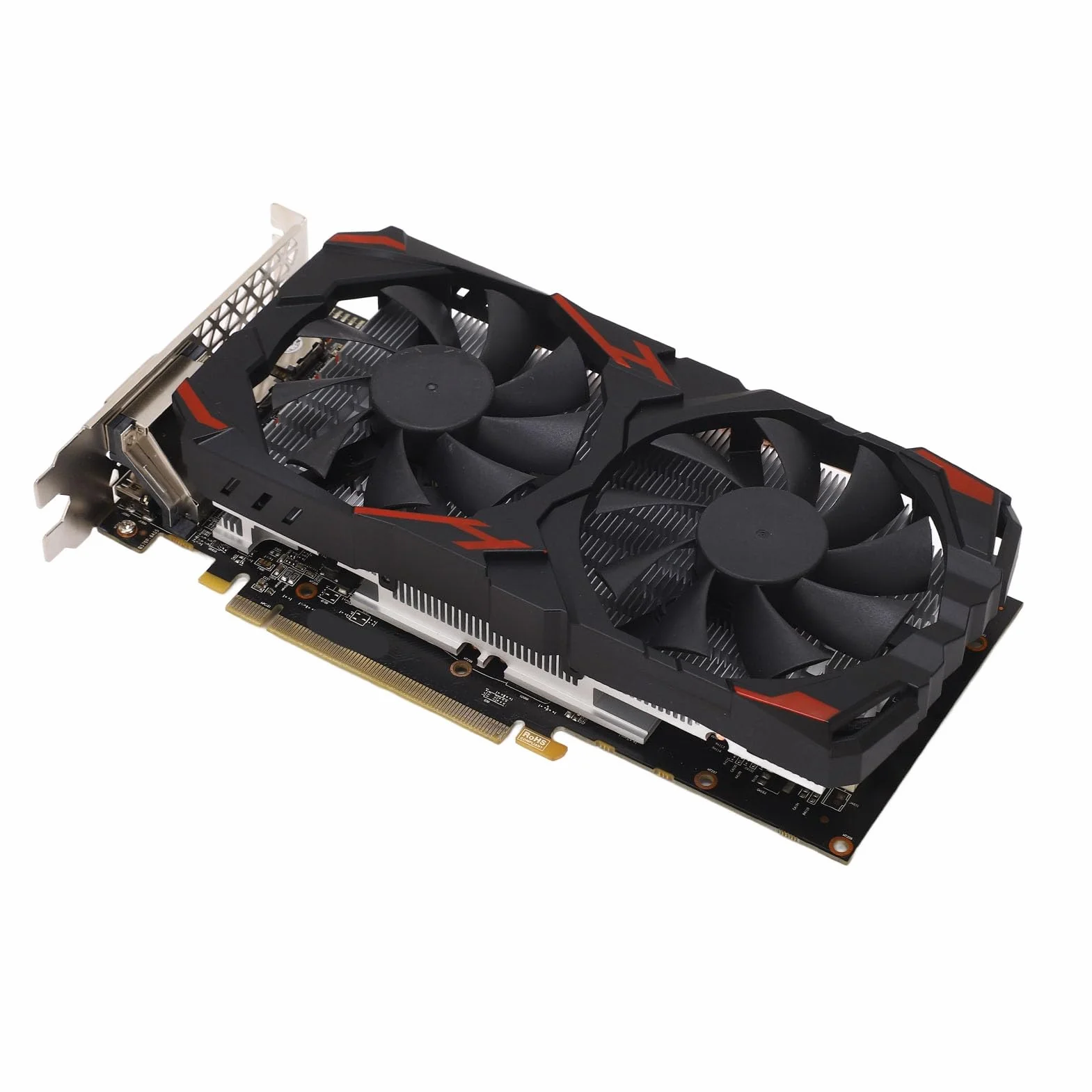 RX 580 8 GB Karta graficzna do gier Podwójny wentylator Komputer stacjonarny Plug and Play Cicha, wysoka wydajność (580 8G D5)