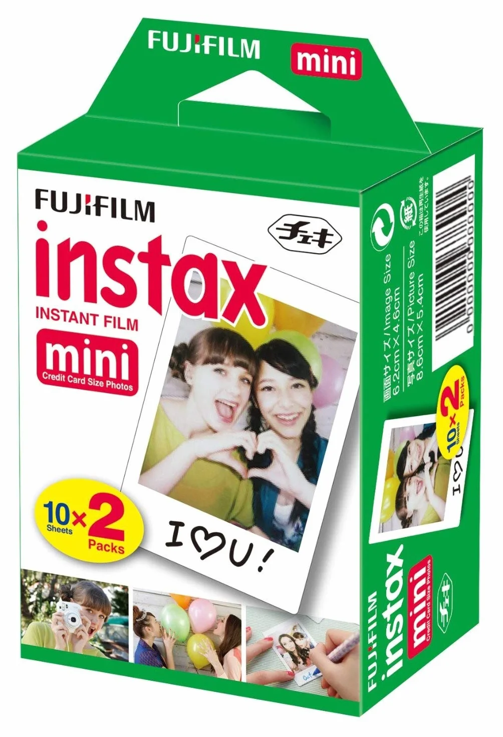 Fujifilm Instax Mini Film 40 nagrań Multipack Biały