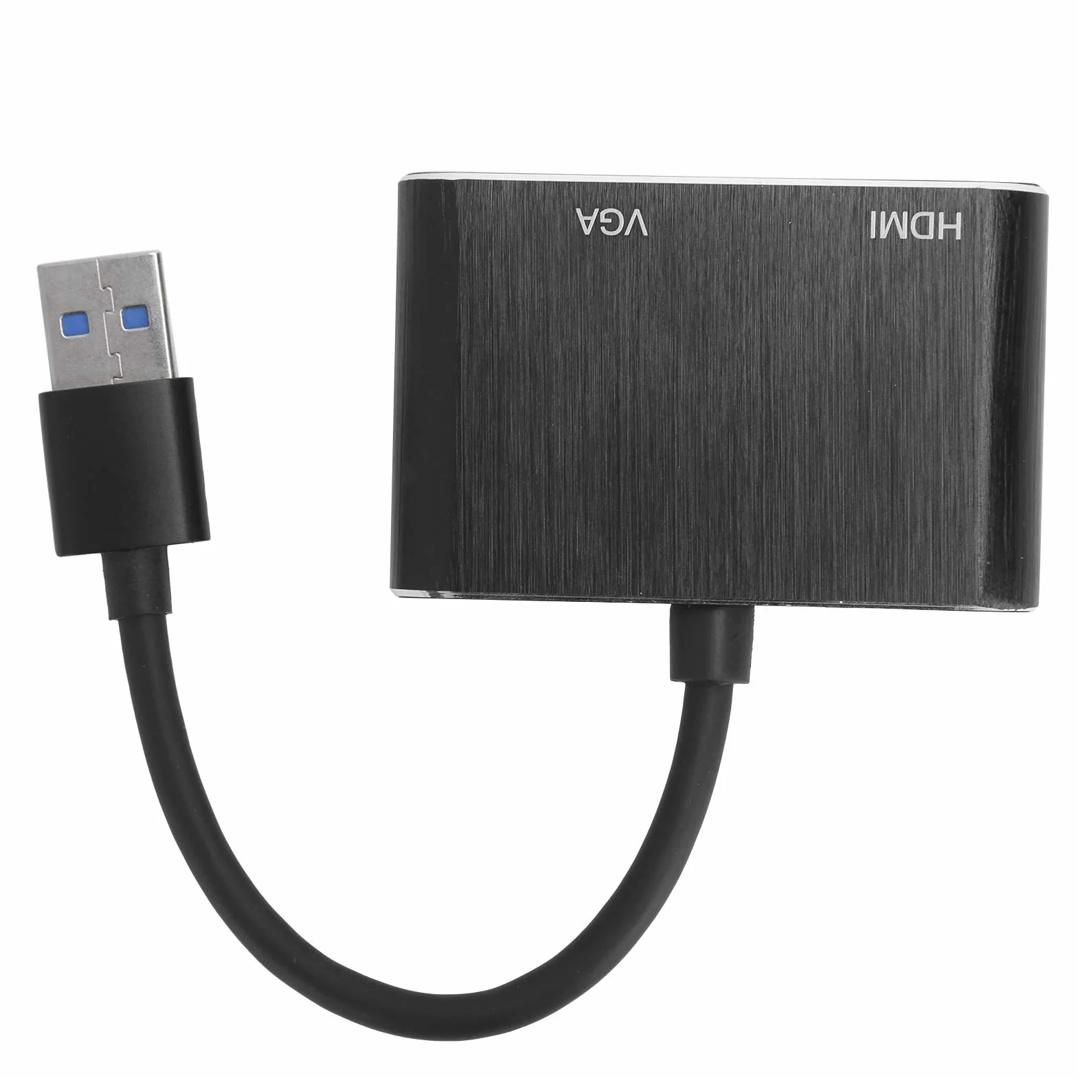 Adapter USB na HDMI VGA, Konwerter USB 3.0 na HDMI 1920 X 1080P, żeński Adapter Wideo 5 Gb/s USB na HDMI i VGA, Plug and Play