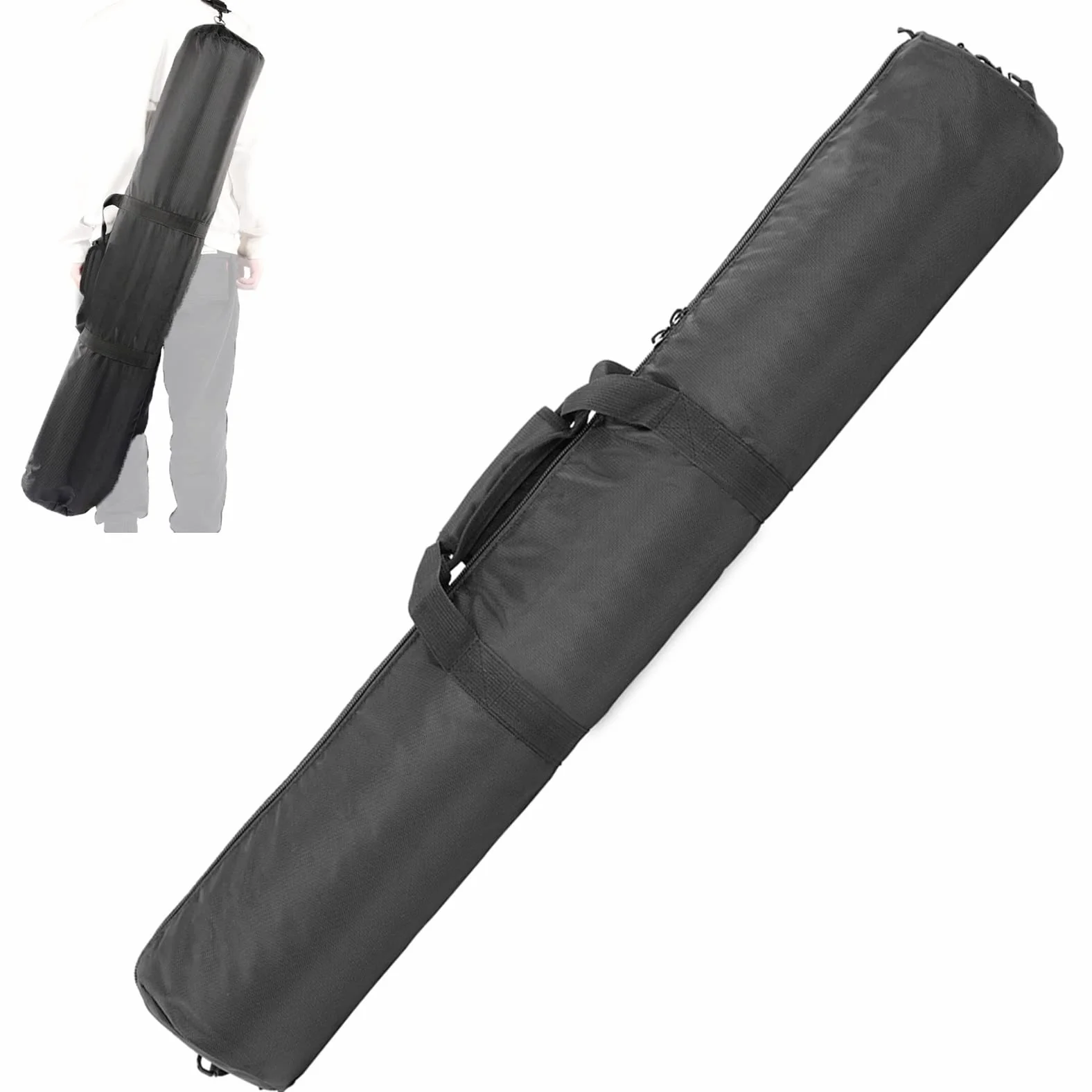 Selens 100 x 20 cm torba na statyw fotograficzny, wyściełana torba na statyw, torba do noszenia na stojaku C, stojak na światło, stojak tła, statyw studyjny, światło mono, lampa błyskowa, czarny,