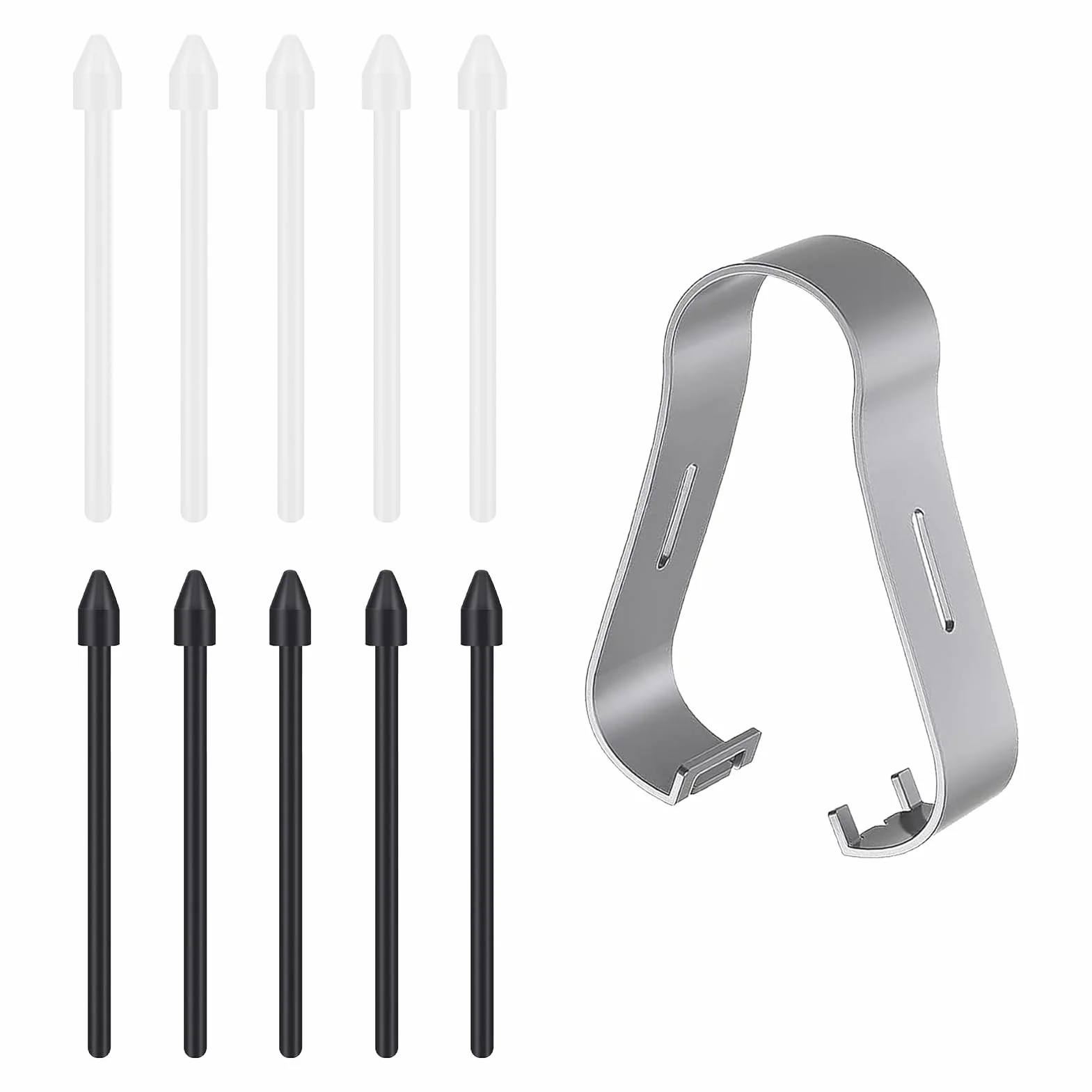 11 sztuk zamiennych końcówek S Pen do Samsung Galaxy Tab, kompatybilne z Tab S9/S9+/S9 FE/S9 Ultra/S8/S8+/S8 Ultra/S7/S7 FE/S6/S6 Lite/N10/N20/S21 Ultra/S22 Ultra/S23 Ultra, kolor czarny