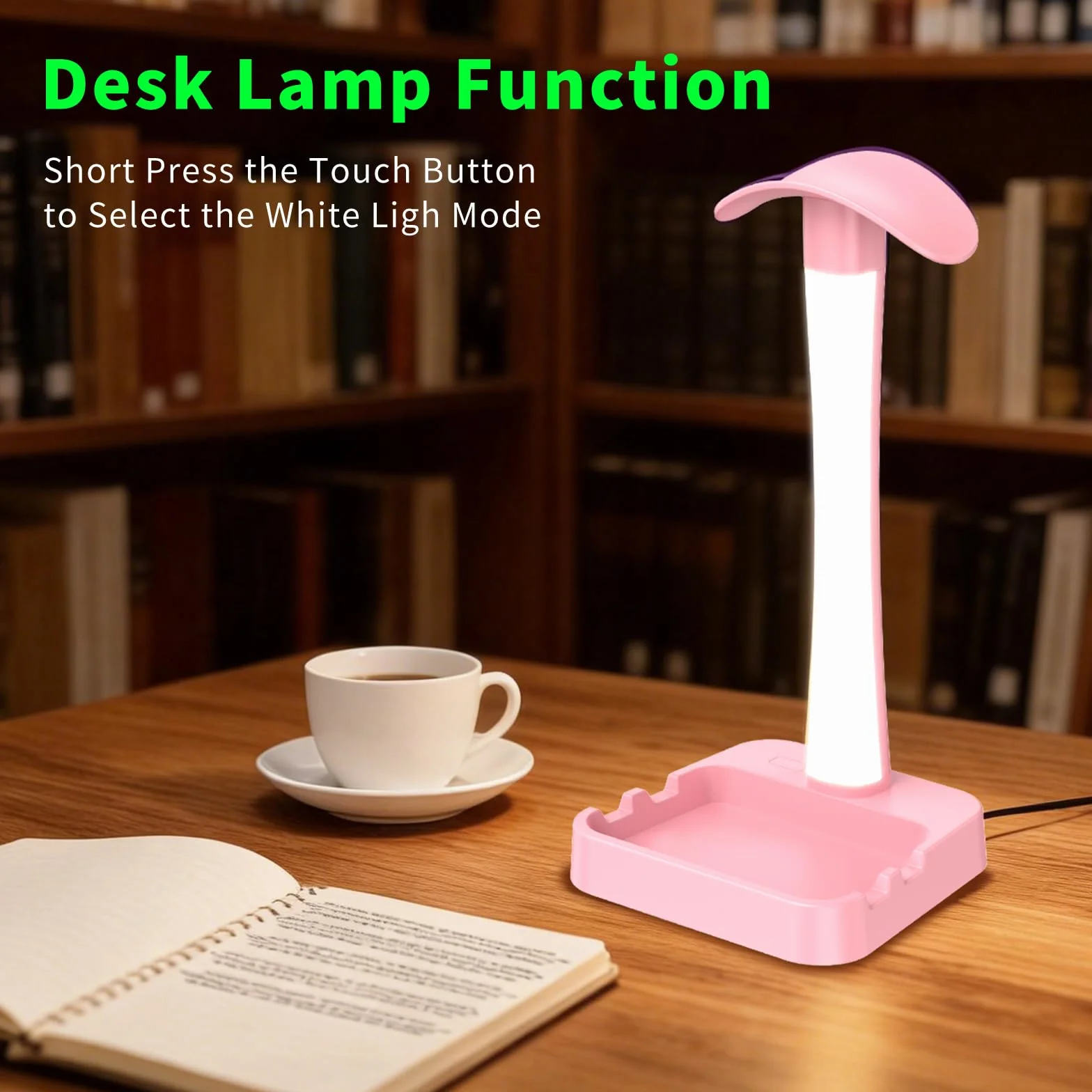 Stojak na słuchawki z ładowarką, stojak na słuchawki gamingowe z trybem światła RGB, do stojaka Airpod Max, lampy biurkowej, uchwytu na tablet, organizer na biurko, prezenty dla graczy i