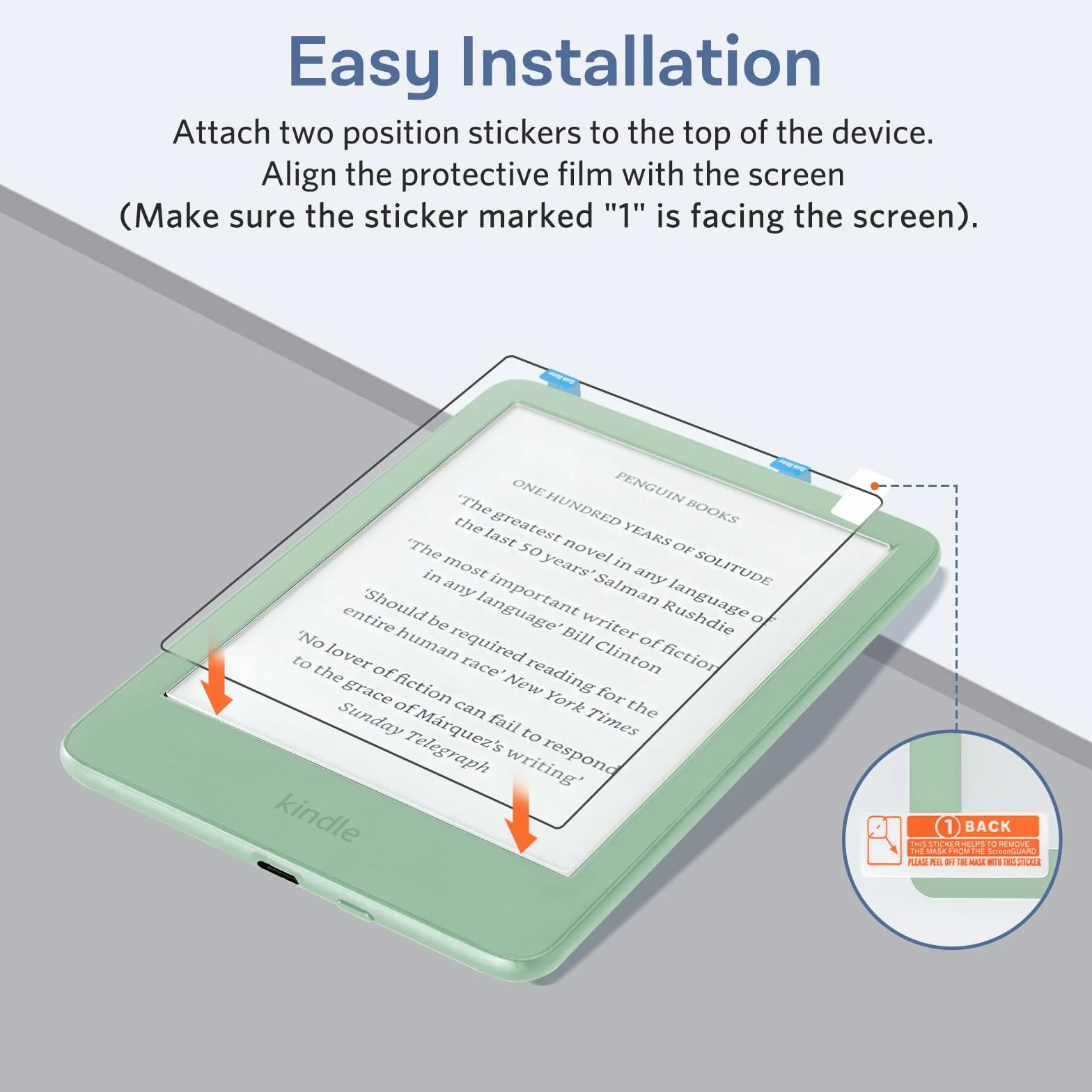 CoBak 2 sztuki folii ochronnej HD do 6" Kindle 11. generacji 2024 i 2022, Kobo Nia i PocketBook – wysoka temperatura 9H Screen Protector -4