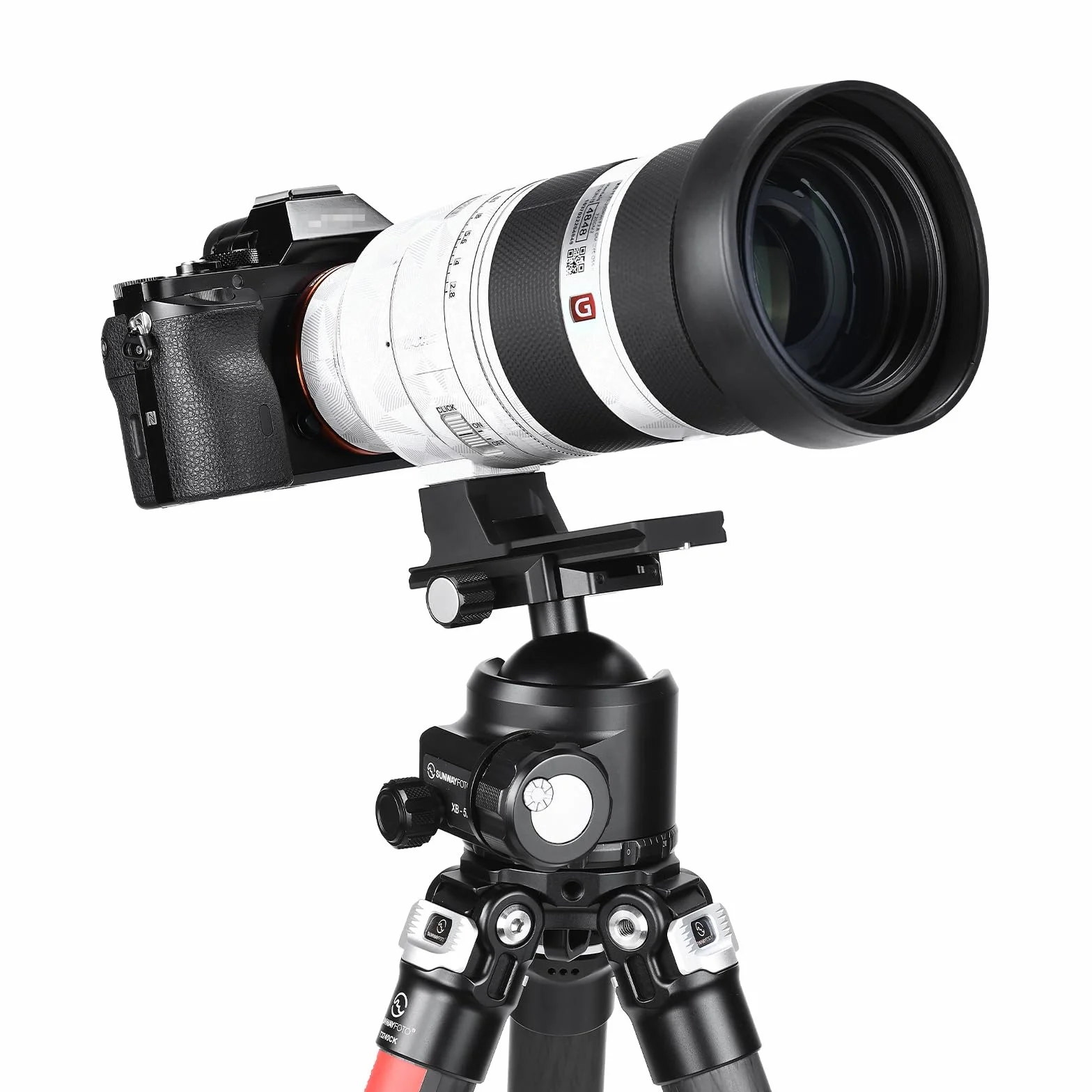 Sunwayfoto LF-S1 wymienna stopka kompatybilna z Sony FE 70-200 mm f/2.8 GM OSS obiektyw kompatybilny z Arca