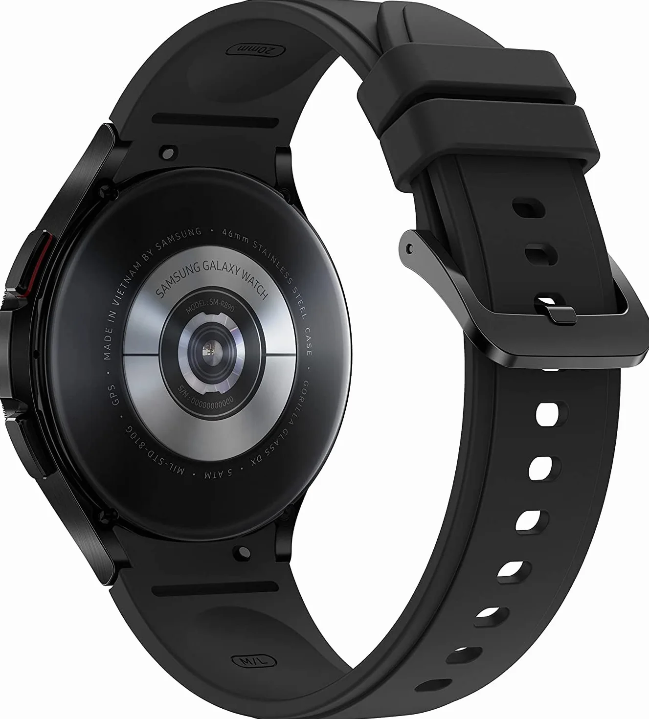 Samsung Galaxy Watch4 Classic - 46mm - czarny - inteligentny zegarek z opaską sportową na grzbiecie - Flouroelastomer - czarny - wyświetlacz 3,46 cm (1,4")