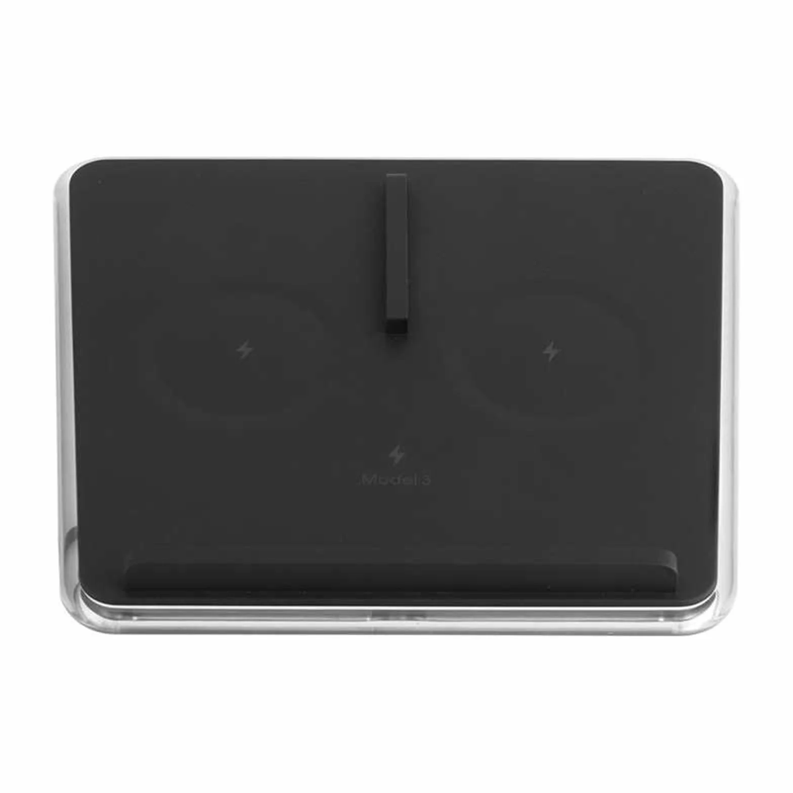 Adapter ładowarki samochodowej USB Ładowarka samochodowa bezprzewodowa 10 W, do Tesli, Modelu 3 Pad Dual Phone Charger z oświetleniem otoczenia