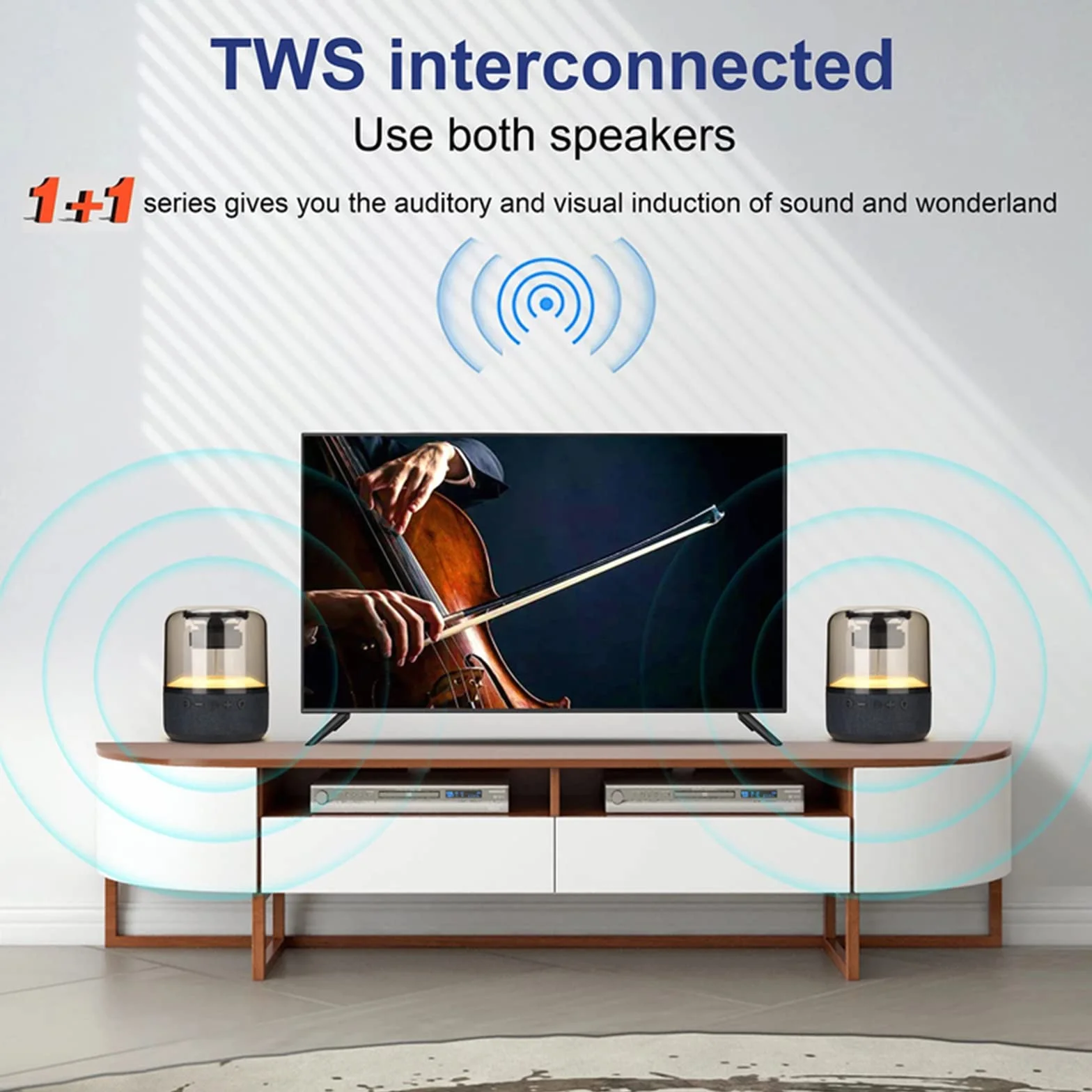 Głośnik Bluetooth Kolorowe światło nocne Przenośne ładowanie Bezprzewodowy dźwięk Karta AUX/TF Subwoofer Kolumna TWS Boombox
