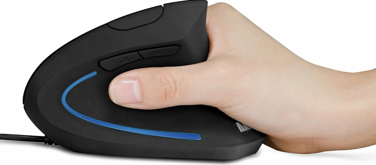 Anker Pionowa mysz ergonomiczna optyczna USB 1000/1600 DPI 5 przycisków