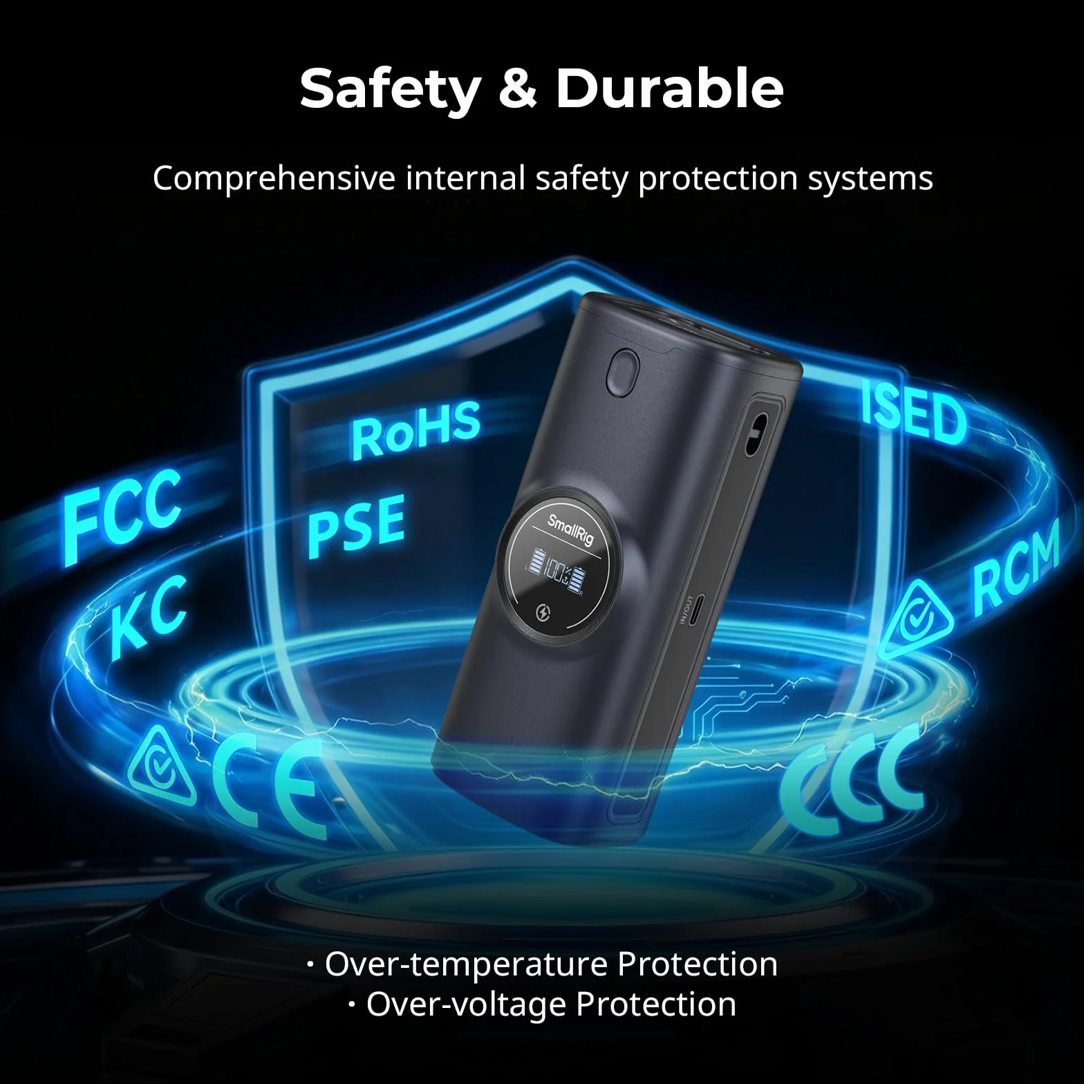 SMALLRIG Ładowarka Akumulatorów do Nikon EN-EL15c, 13600mAh, Wbudowane Ogniwa LG, ładowarka Dwugniazdowa 35W, Wyświetlacz HD, do Nikon ZR Z6III Zf Z8 Z7II Z7 Z6II Z6 D850 D810 D780-5110