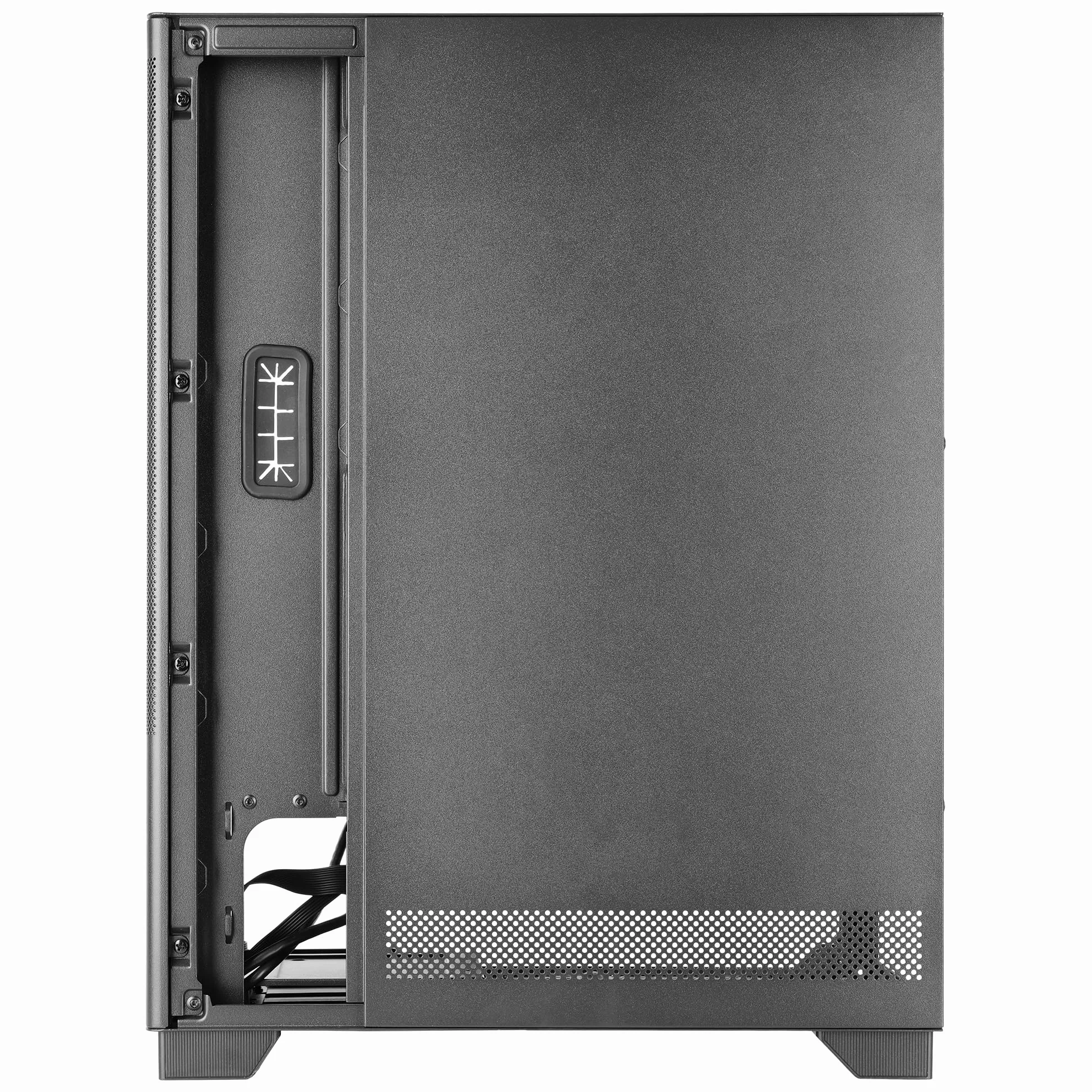 Tacens SAGITTA20, Obudowa PC ATX, Wyświetlacz LED z Temperaturami w Czasie Rzeczywistym, 3x Wentylatory 120mm, Boczne Szkło Hartowane, Przednia Metalowa Siatka Przeciwkurzowa, CableHatch, Czarny