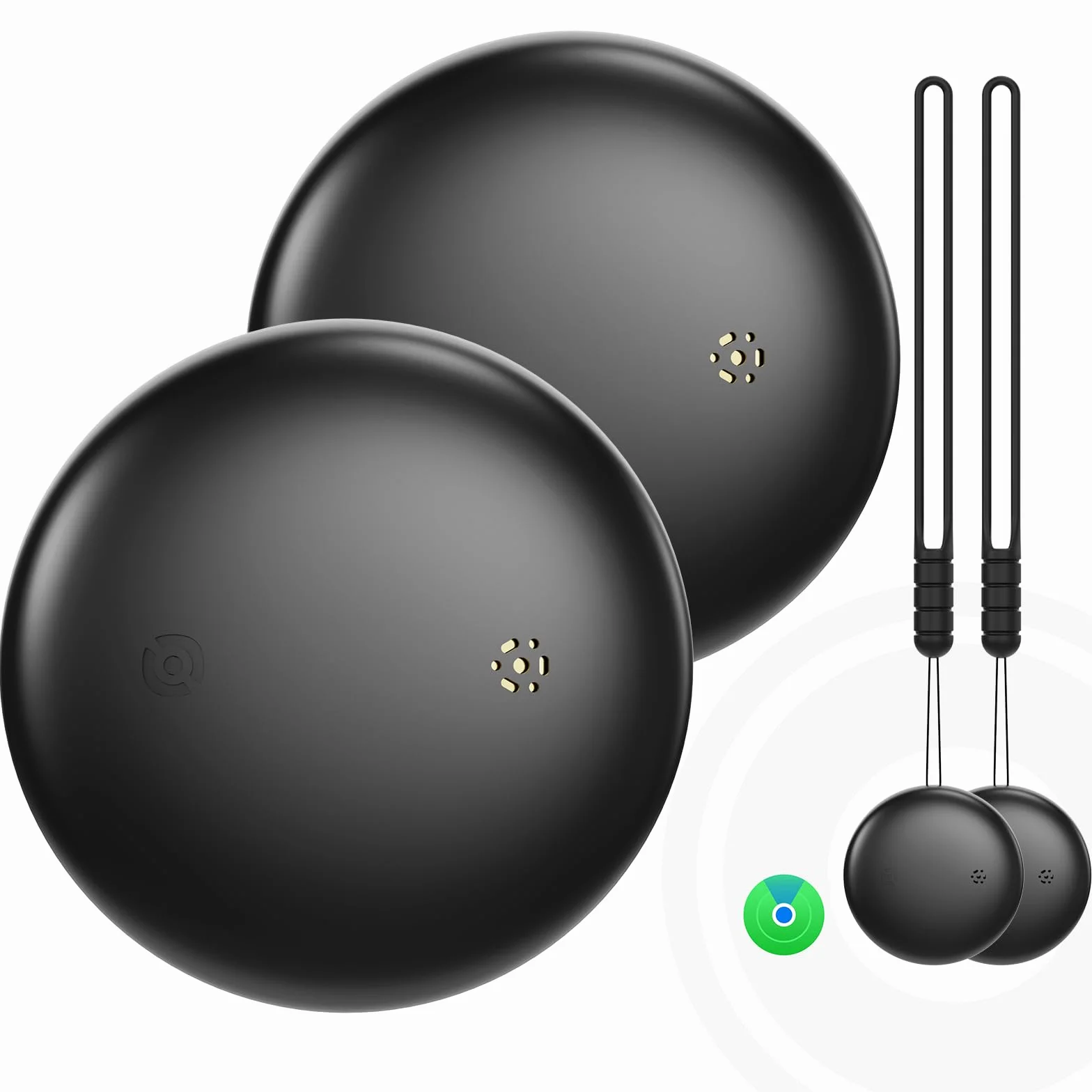 Smart Tracker Tag 2 Pack - Lokalizatory obiektów kompatybilne z aplikacją Lokalizator (tylko iOS 14.5+), wymienna bateria, ploter do kluczy/walizki/toreb i nie tylko