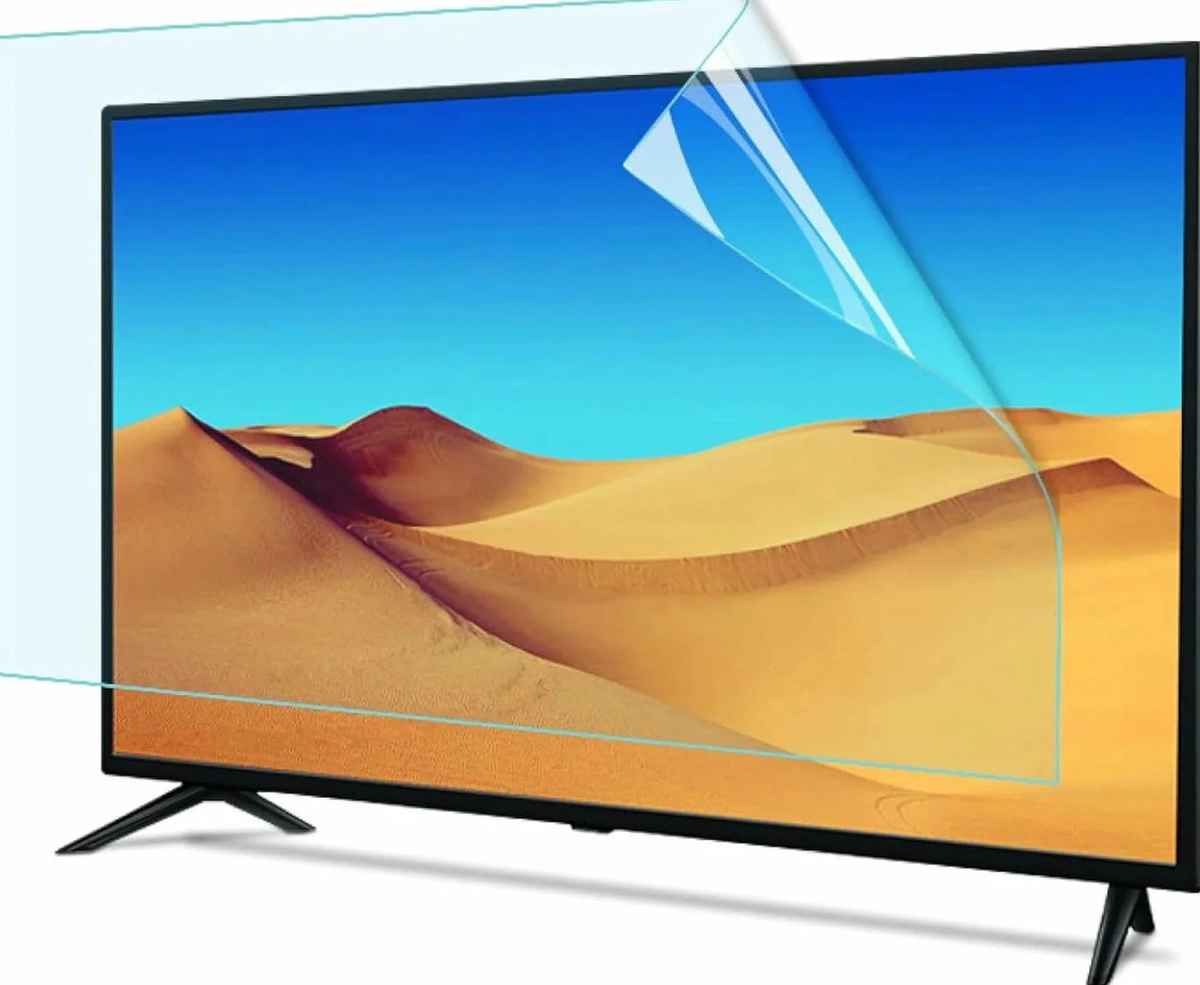 Folia filtrująca ochronna na ekran TV, Przezroczysta osłona ekranu telewizora do monitora LED LCD Smart TV o przekątnej 32–75 cali(40 Inches 886x498mm)