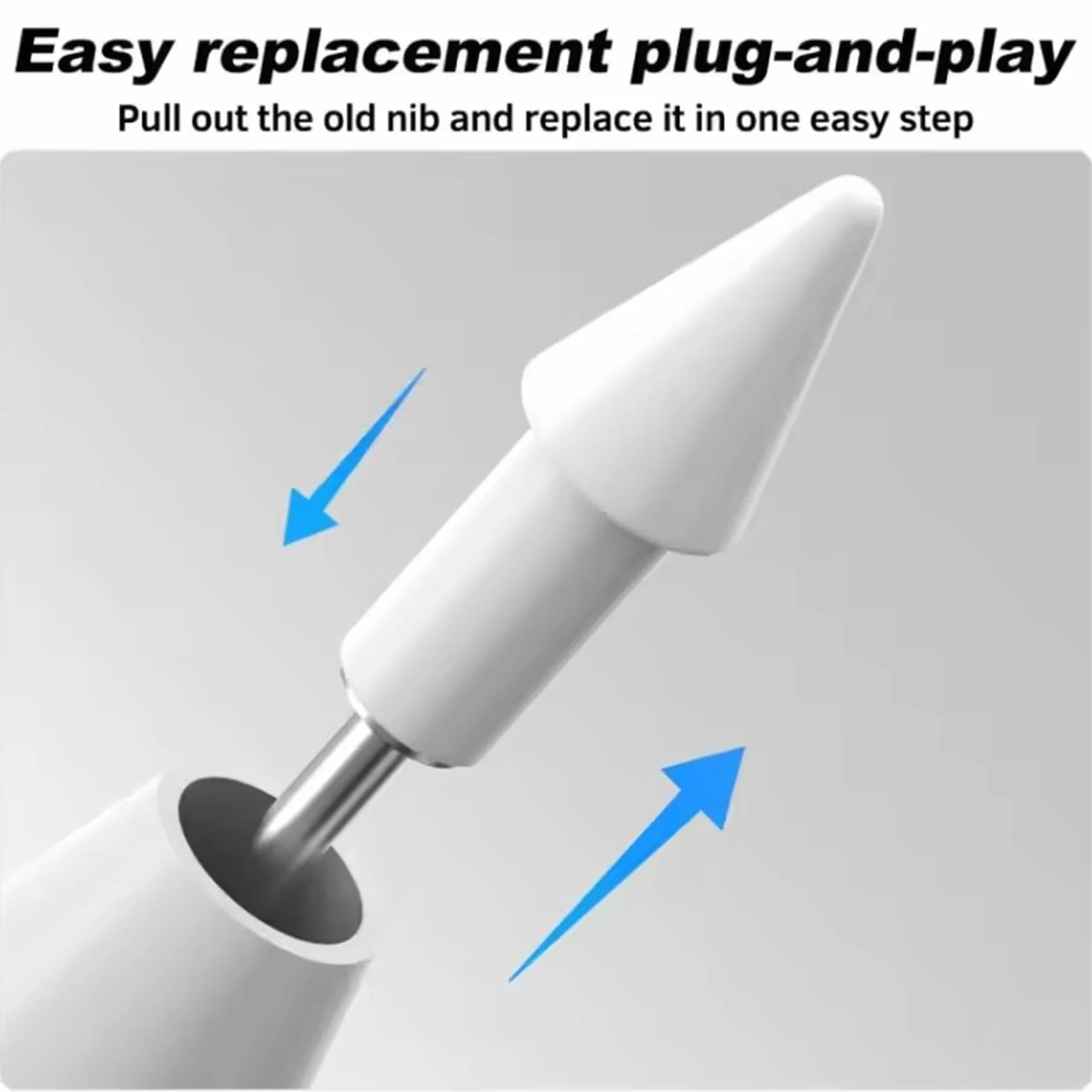 4 sztuki wymiennych końcówek, kompatybilne z Xiaomi Smart Pen (2. generacji), końcówka rysika, wymienne końcówki, końcówki dotykowe, przyjemne uczucie podczas pisania, zamiennik rysika do tabletu