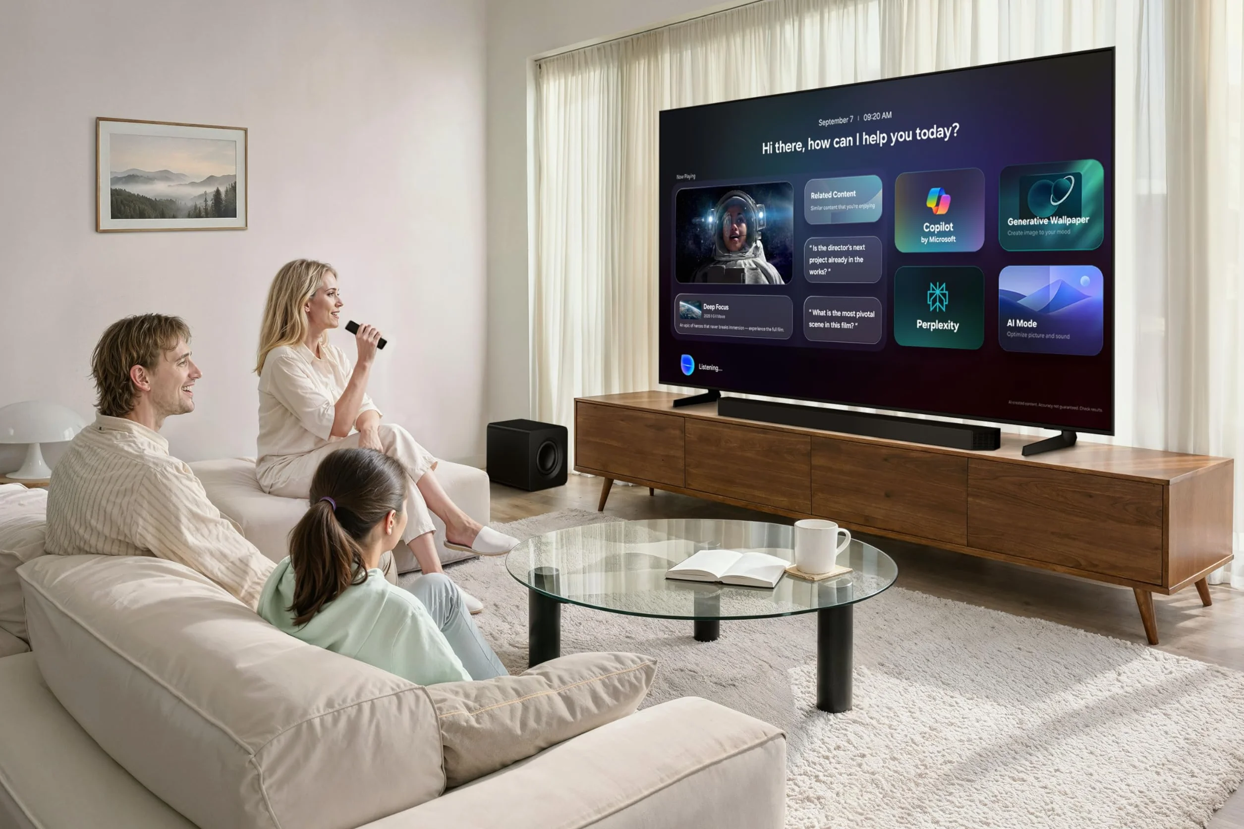Samsung QN70H Smart TV 43 Cale Mini LED Neo QLED 4K, Quantum Mini LED, prawdziwa QLED 100% Objętość kolorów, procesor Crystal 4K zoptymalizowany przez sztuczną inteligencję, ruch Xcelerator, Vision AI