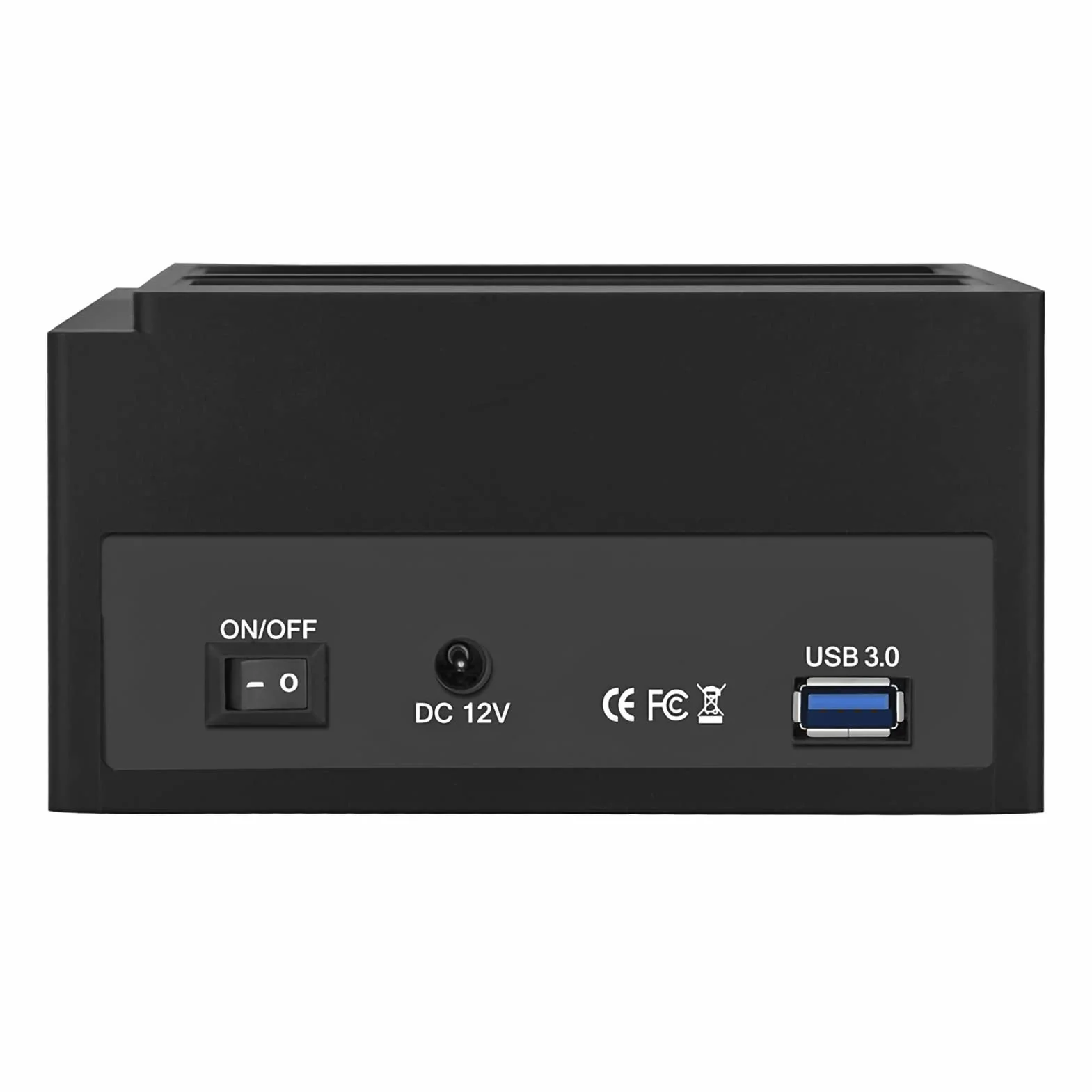Uniwersalna stacja dokująca USB 3.0 SATA HDD, Dual-Bay-Offline Clone-Hub do dysków twardych 2,5-3,5 cala z transmisją danych USB 3.0-5 Gb/s i obsługą kart pamięci