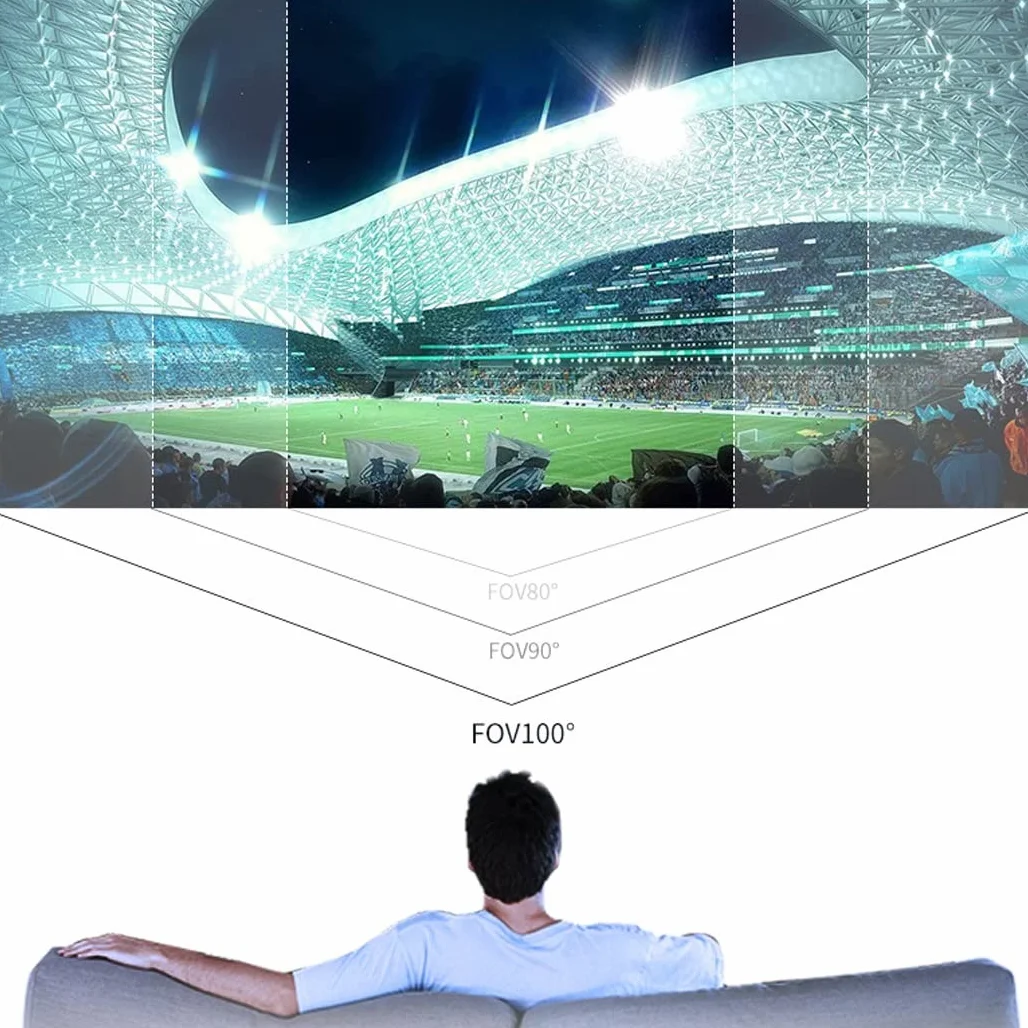 Okulary VR, zestaw słuchawkowy z wirtualnej rzeczywistości, zestawy słuchawkowe VR obsługujące Android i IOS, połączenie Bluetooth do iPhone 13 Pro Max/13 Pro/12/11, do Samsung Galaxy S21, Huawei, Xiaomi