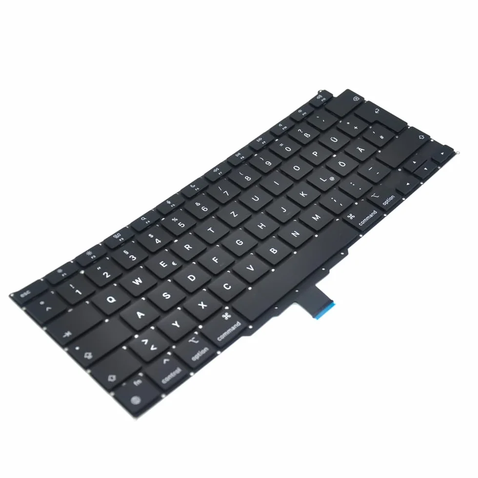 Zamienna niemiecka klawiatura QWERTZ, kompatybilna z MacBook Air Retina 13" M1 A2337, klawiatura + śruby + śrubokręt
