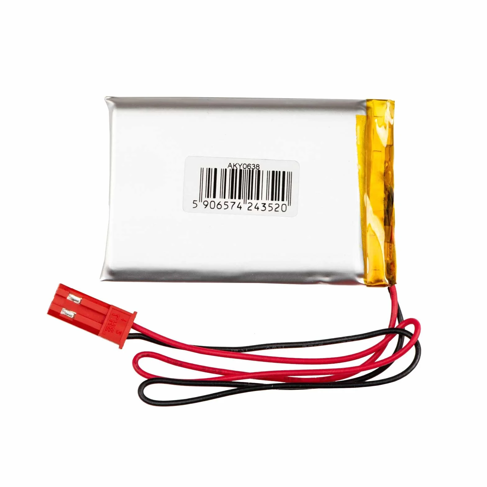 3,7 V 1200 mAh akumulator LP603450 litowo-polimerowy AKYGA AKY0638 akumulator Li-Po PCM JST 2-biegunowy przyłącze 2,5410 cm